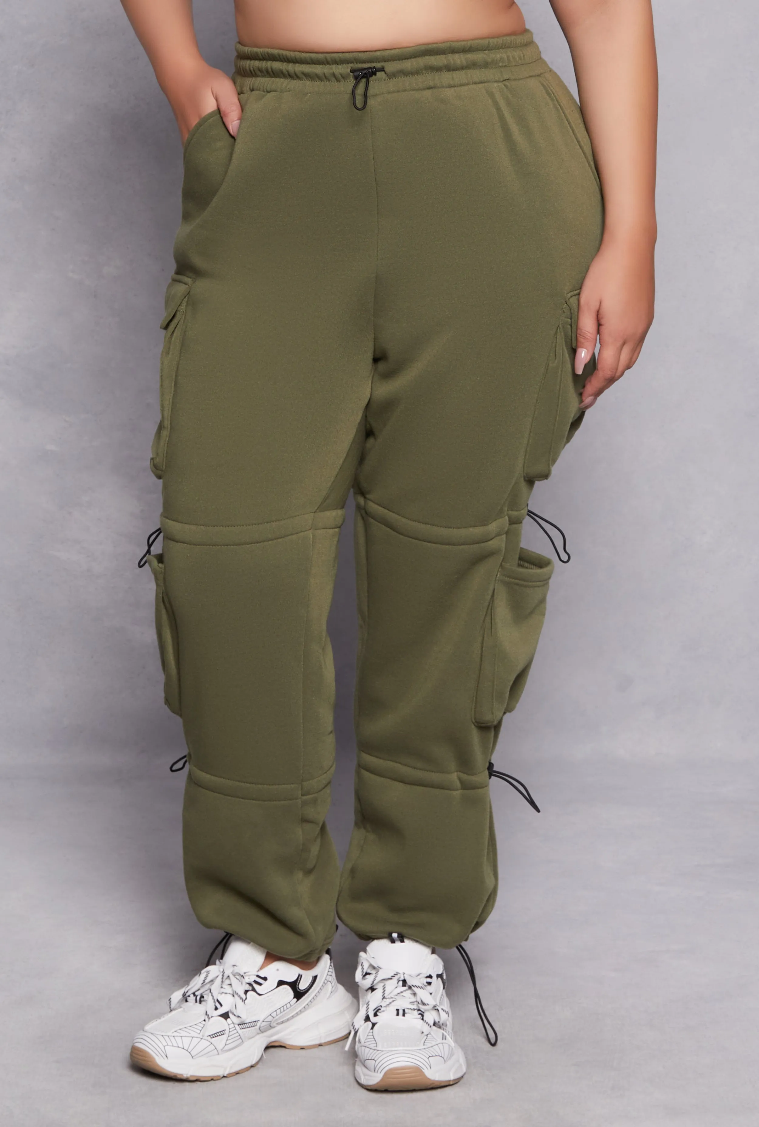 Plus Size Toggle Drawstring Detail Sweatpants sold by Rainbow product image thumbnail 2
