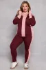 Plus Size Color Blocked Mock Neck Track Jacket sold by Rainbow