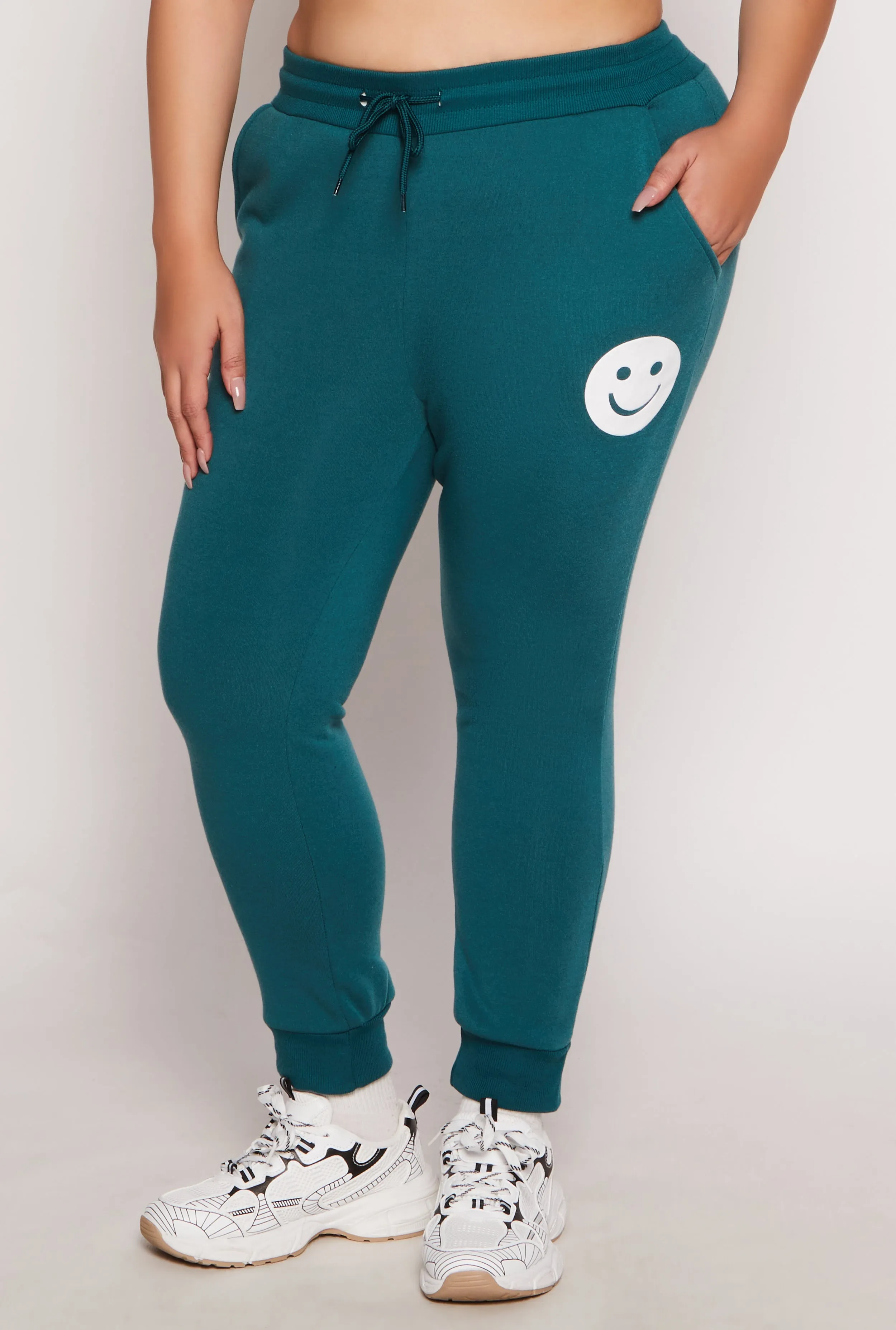 Plus Size Smile Face Graphic Joggers sold by Rainbow product image thumbnail 2