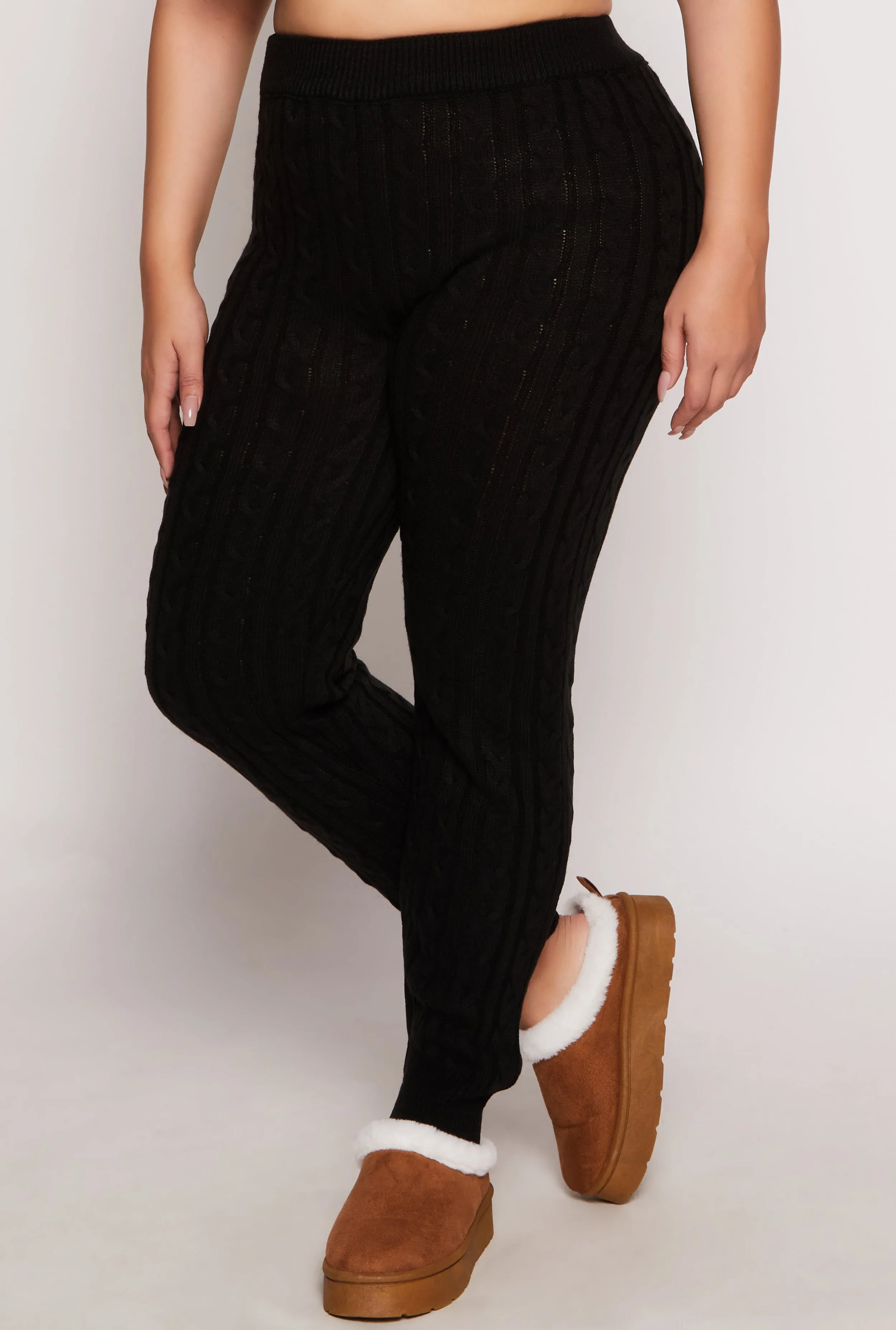 Plus Size Cable Knit Joggers sold by Rainbow product image thumbnail 2