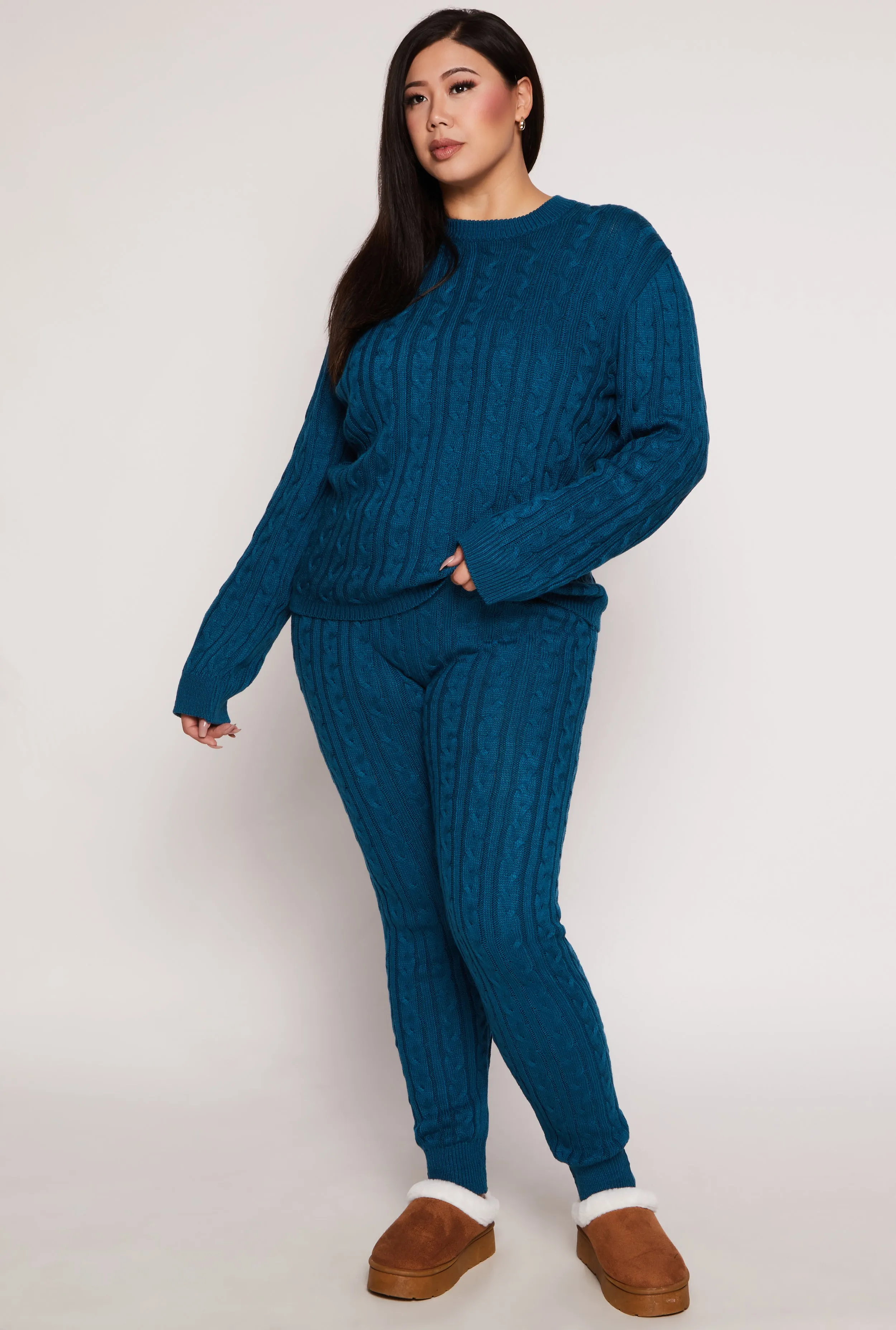 Plus Size Cable Knit Sweater sold by Rainbow product image thumbnail 2