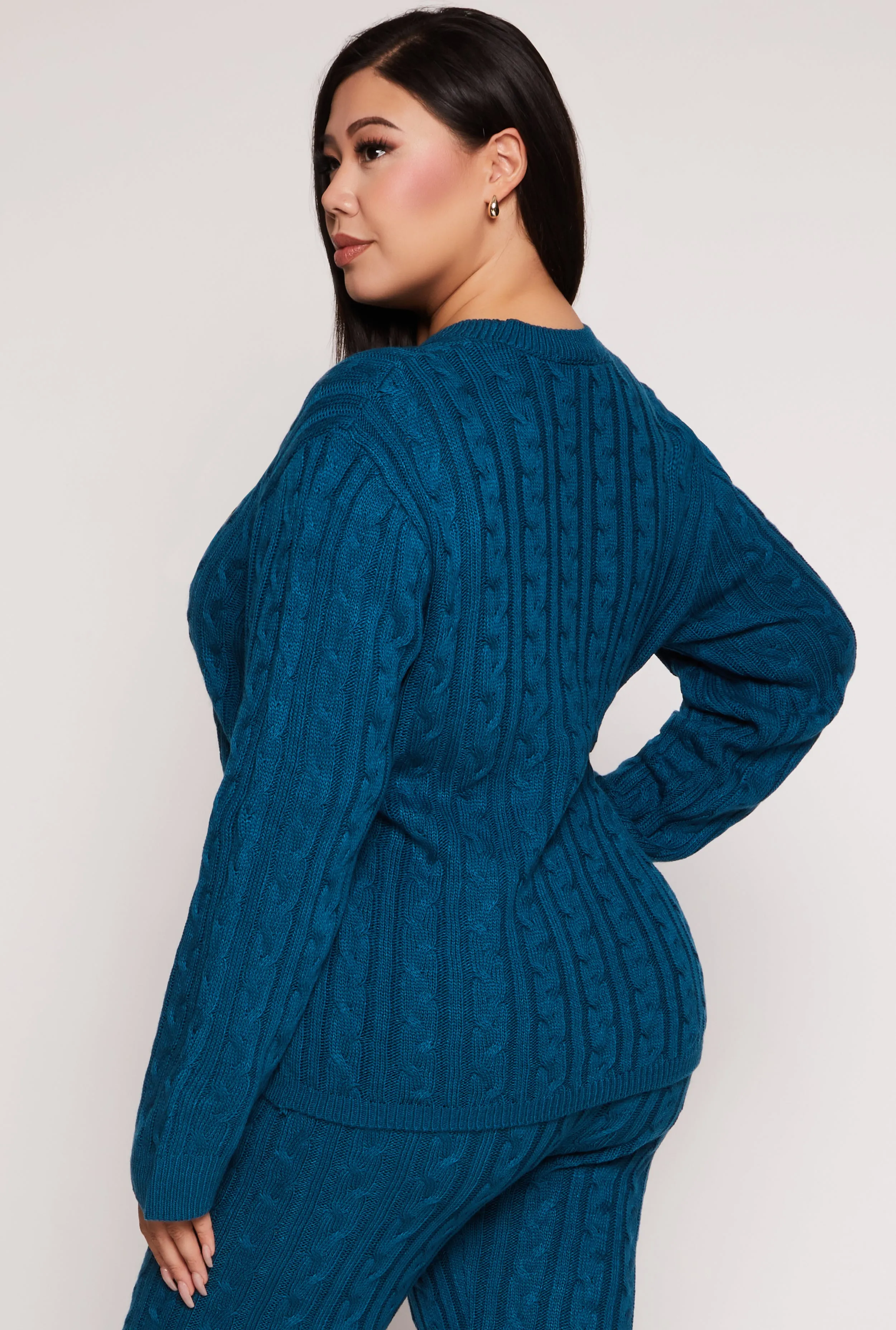 Plus Size Cable Knit Sweater sold by Rainbow product image thumbnail 3