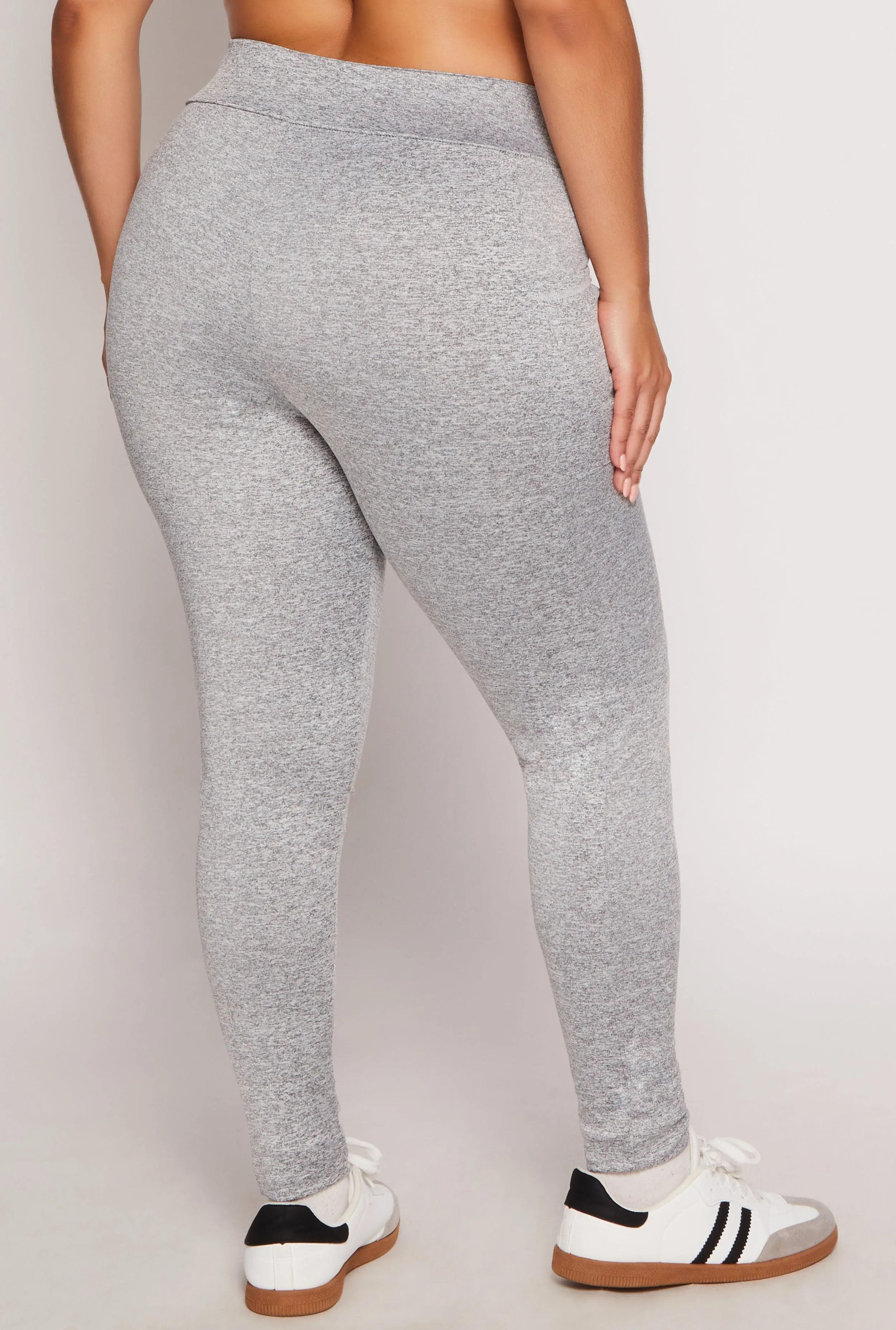 Plus Size Decorative Stitch Pocket Leggings sold by Rainbow product image thumbnail 3