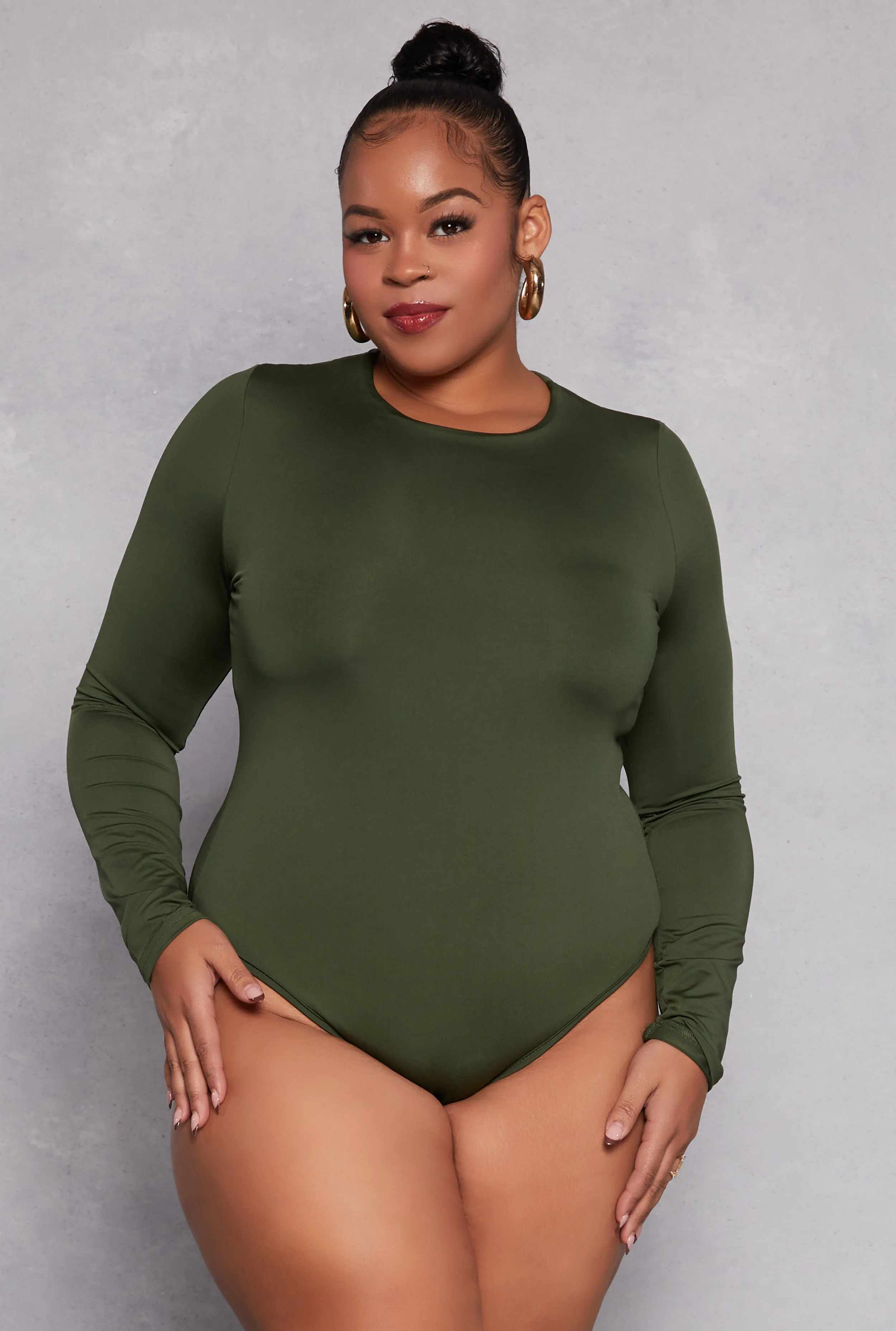 Plus Size Daisy Double Layer Bodysuit sold by Rainbow