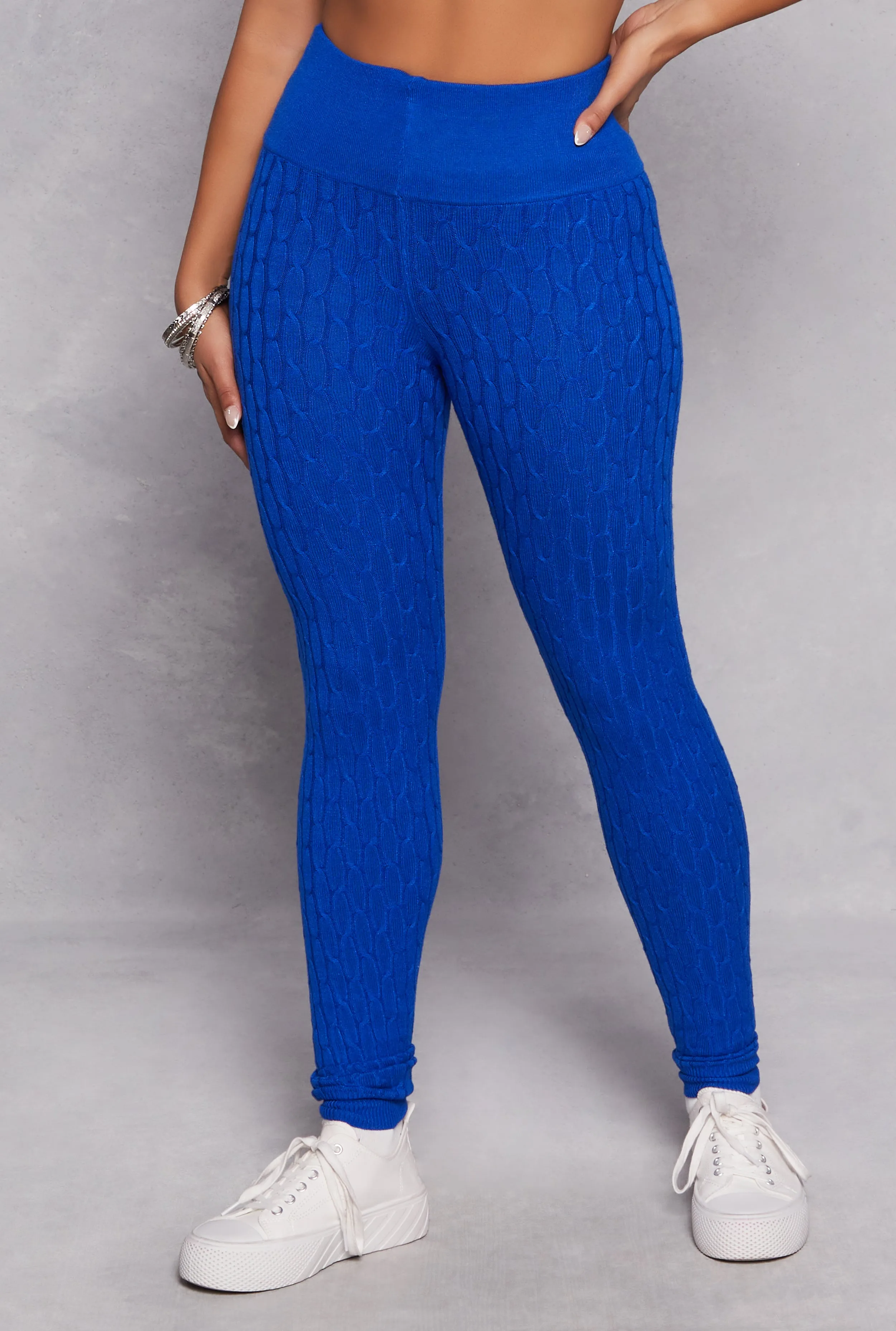 Daisy Cable Knit High Waist Leggings sold by Rainbow product image thumbnail 2