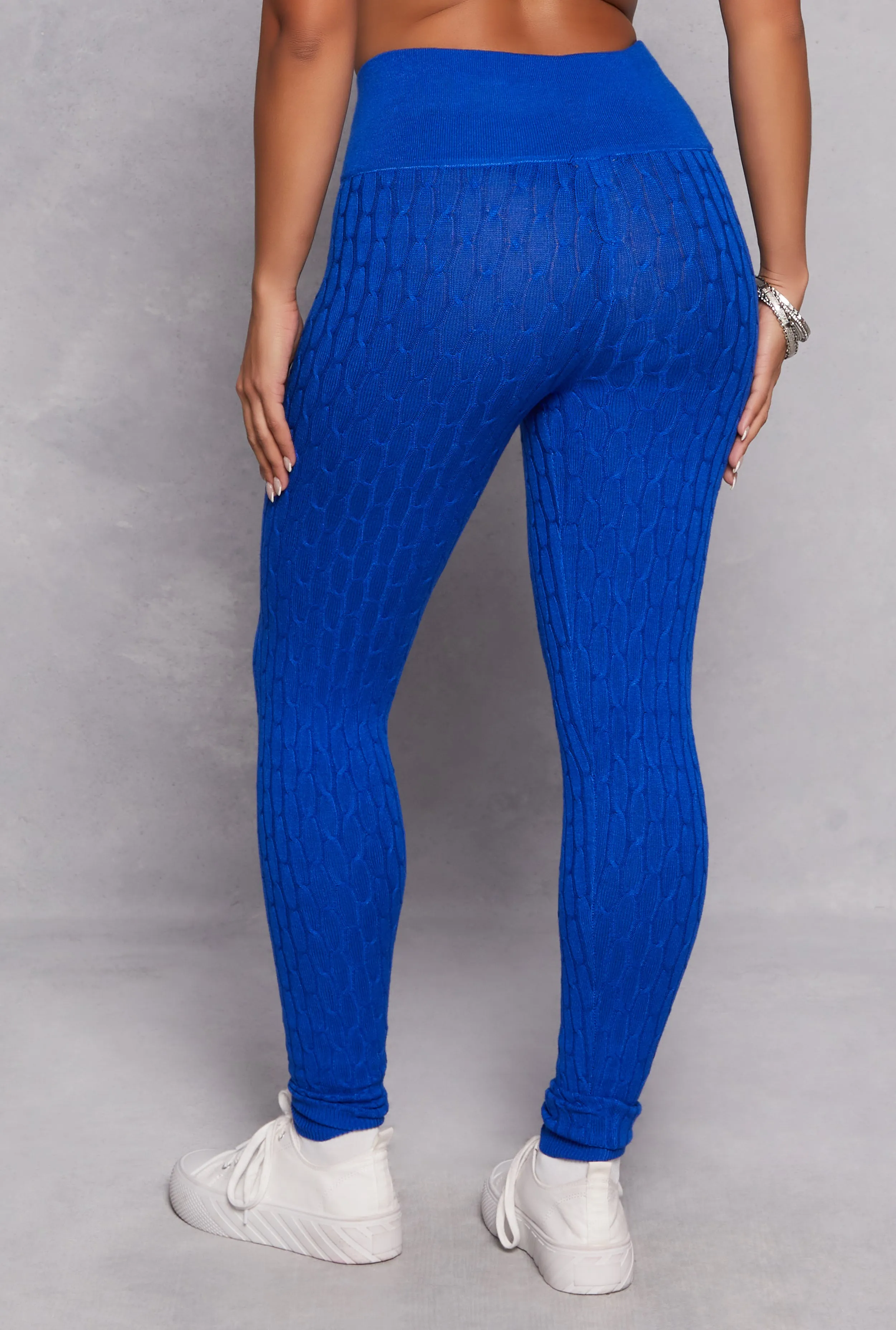 Daisy Cable Knit High Waist Leggings sold by Rainbow product image thumbnail 3