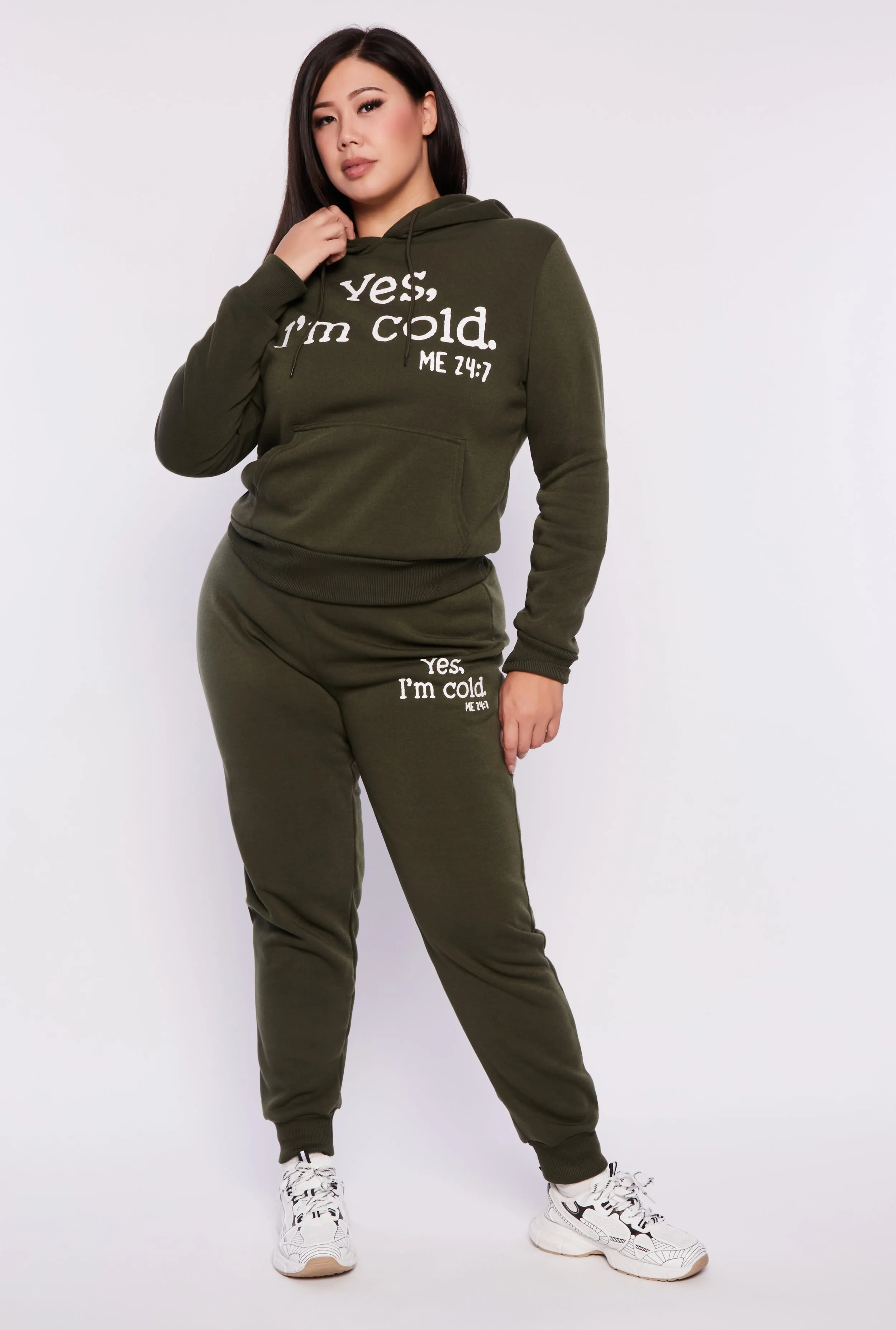 Plus Size Yes Im Cold Joggers sold by Rainbow