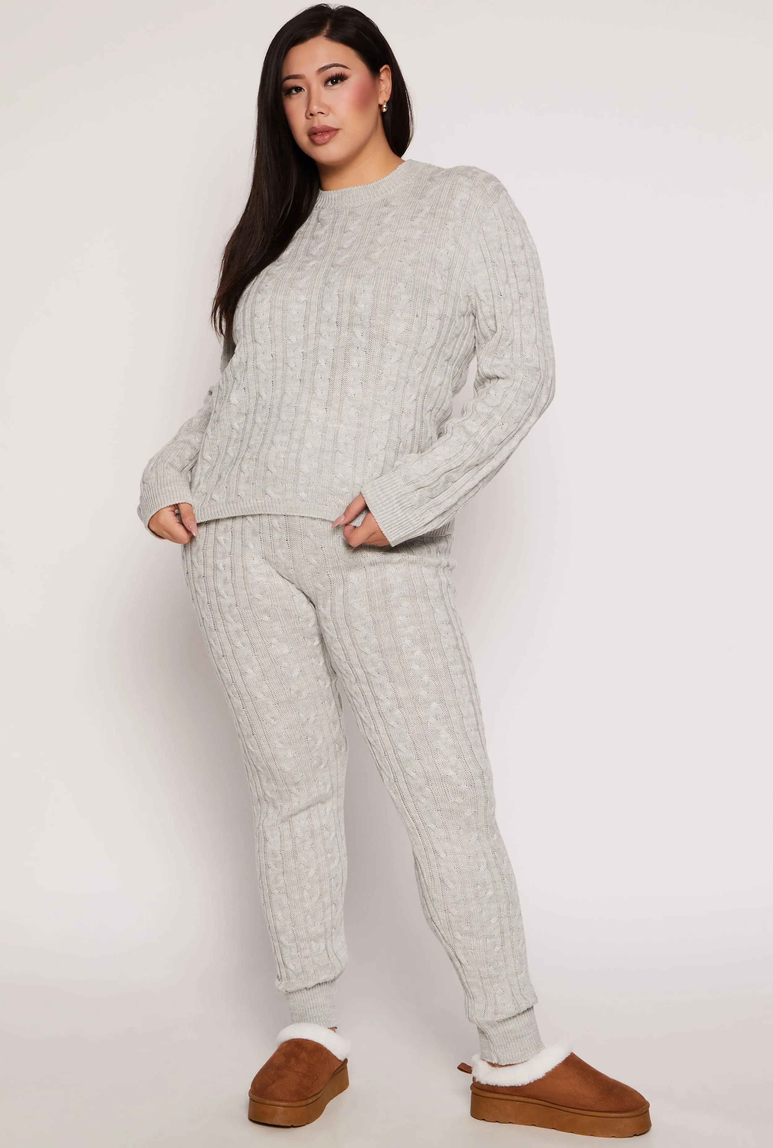 Plus Size Cable Knit Sweater sold by Rainbow product image thumbnail 2