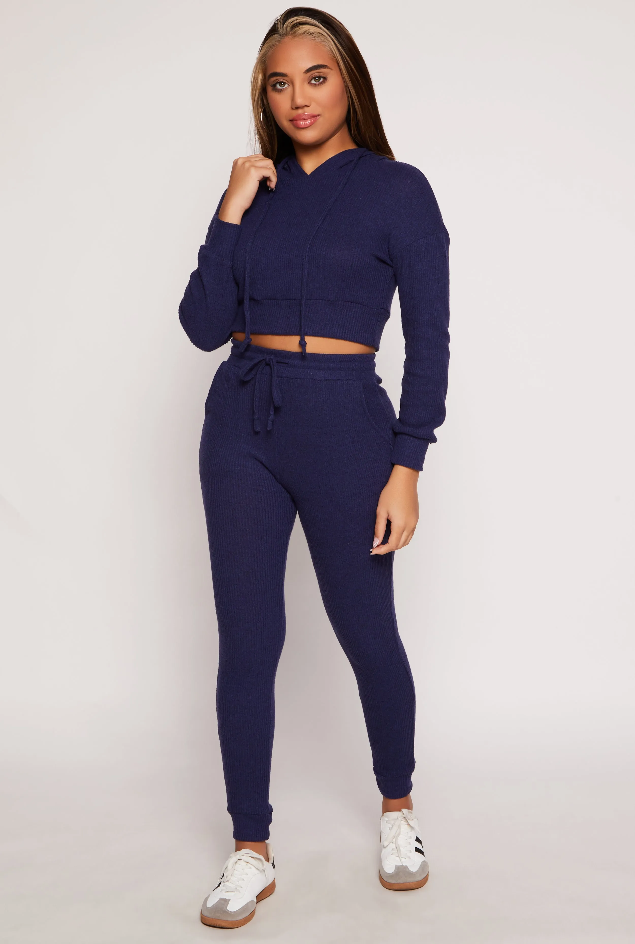 Daisy Drawstring Hooded Crop Top sold by Rainbow product image thumbnail 2