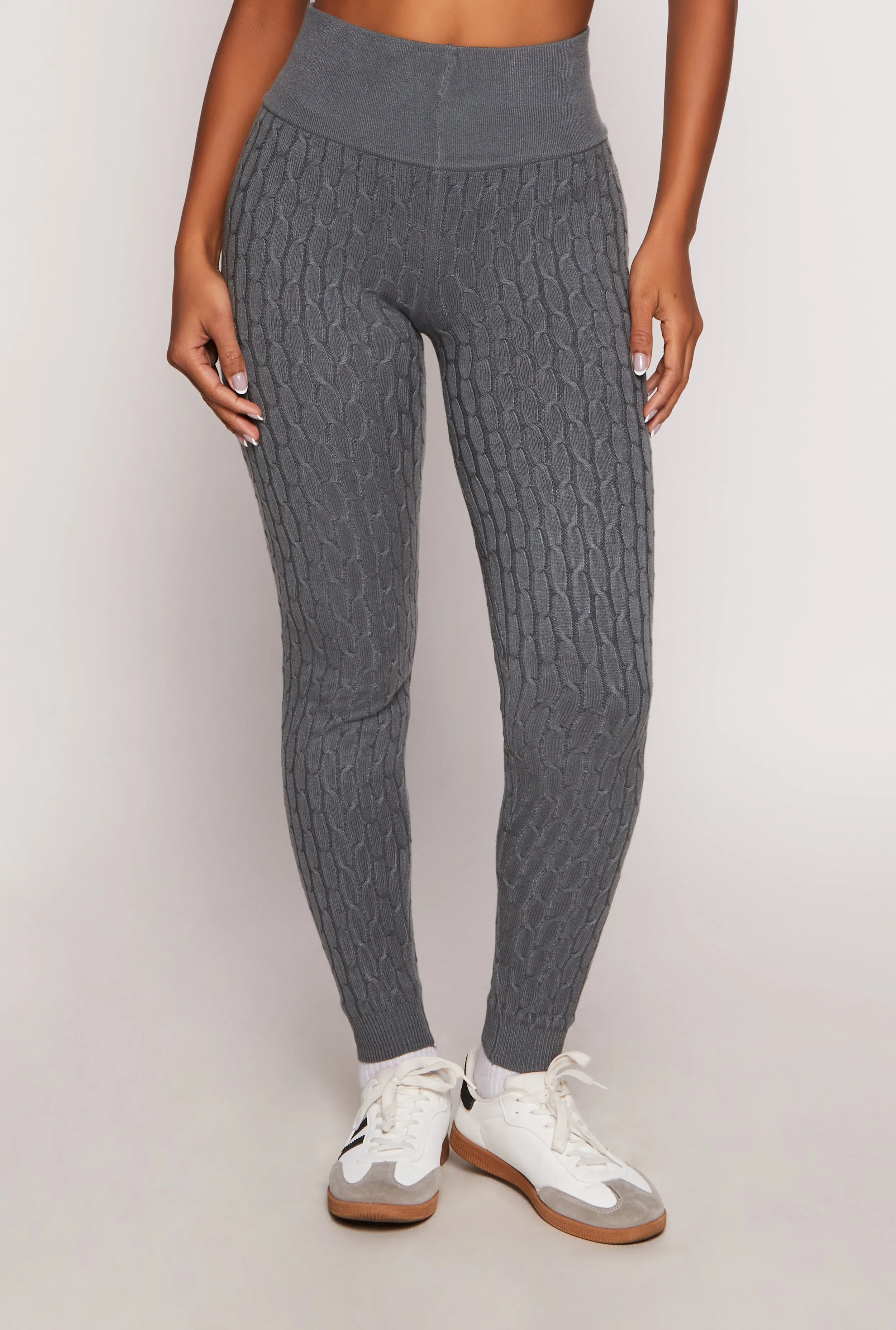 Daisy Cable Knit High Waist Leggings sold by Rainbow product image thumbnail 2