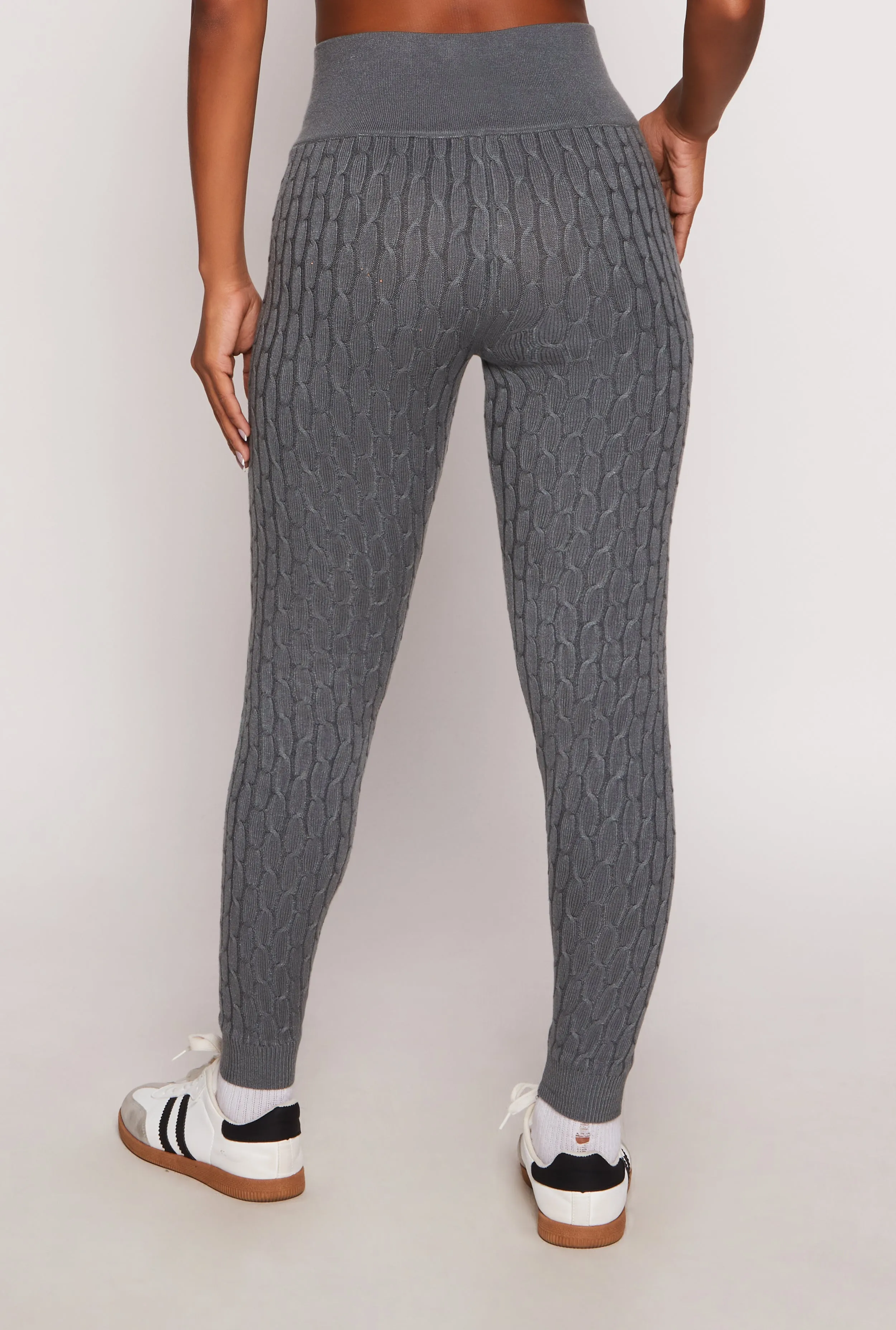 Daisy Cable Knit High Waist Leggings sold by Rainbow product image thumbnail 3