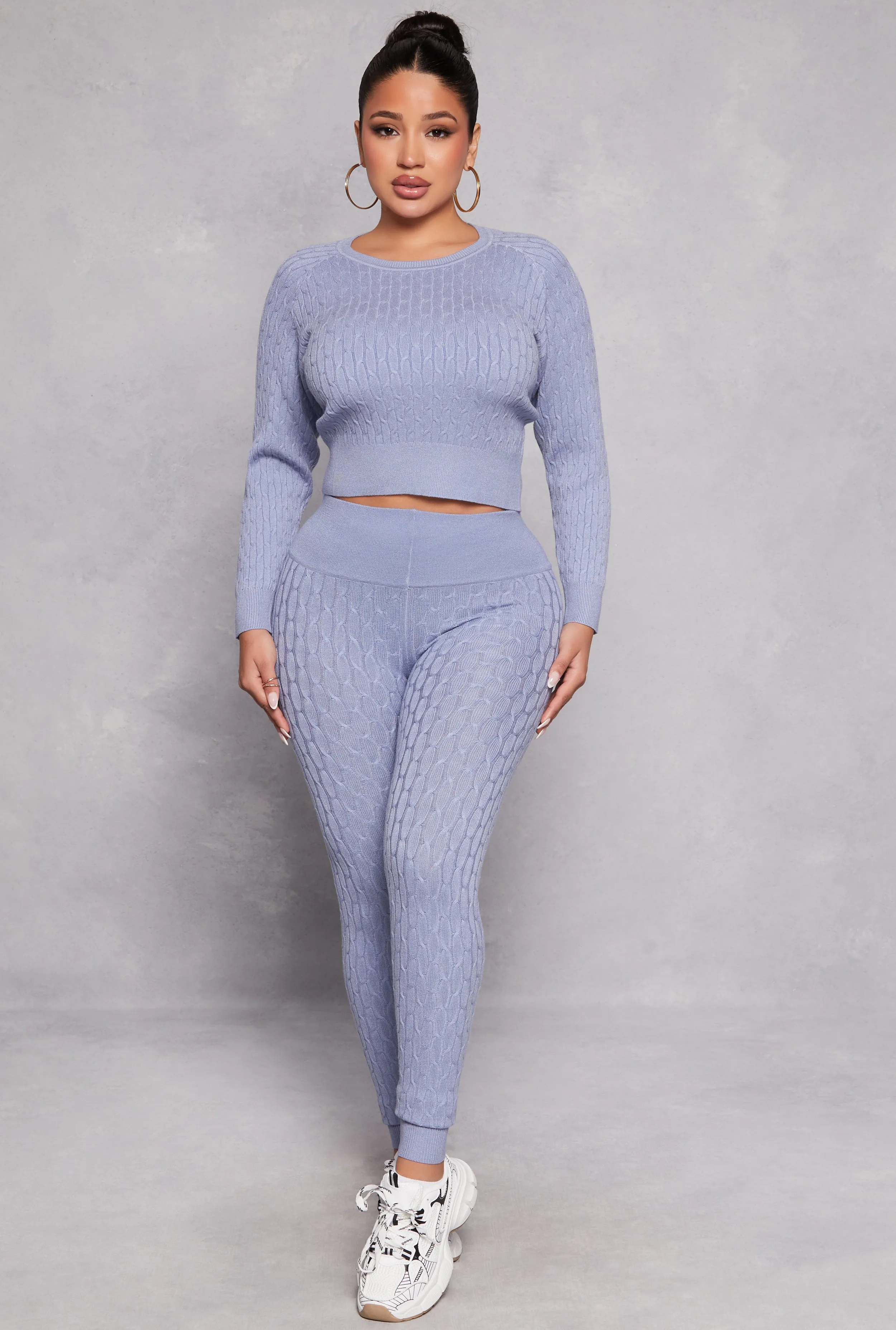 Daisy Cable Knit Cropped Sweater sold by Rainbow product image thumbnail 2