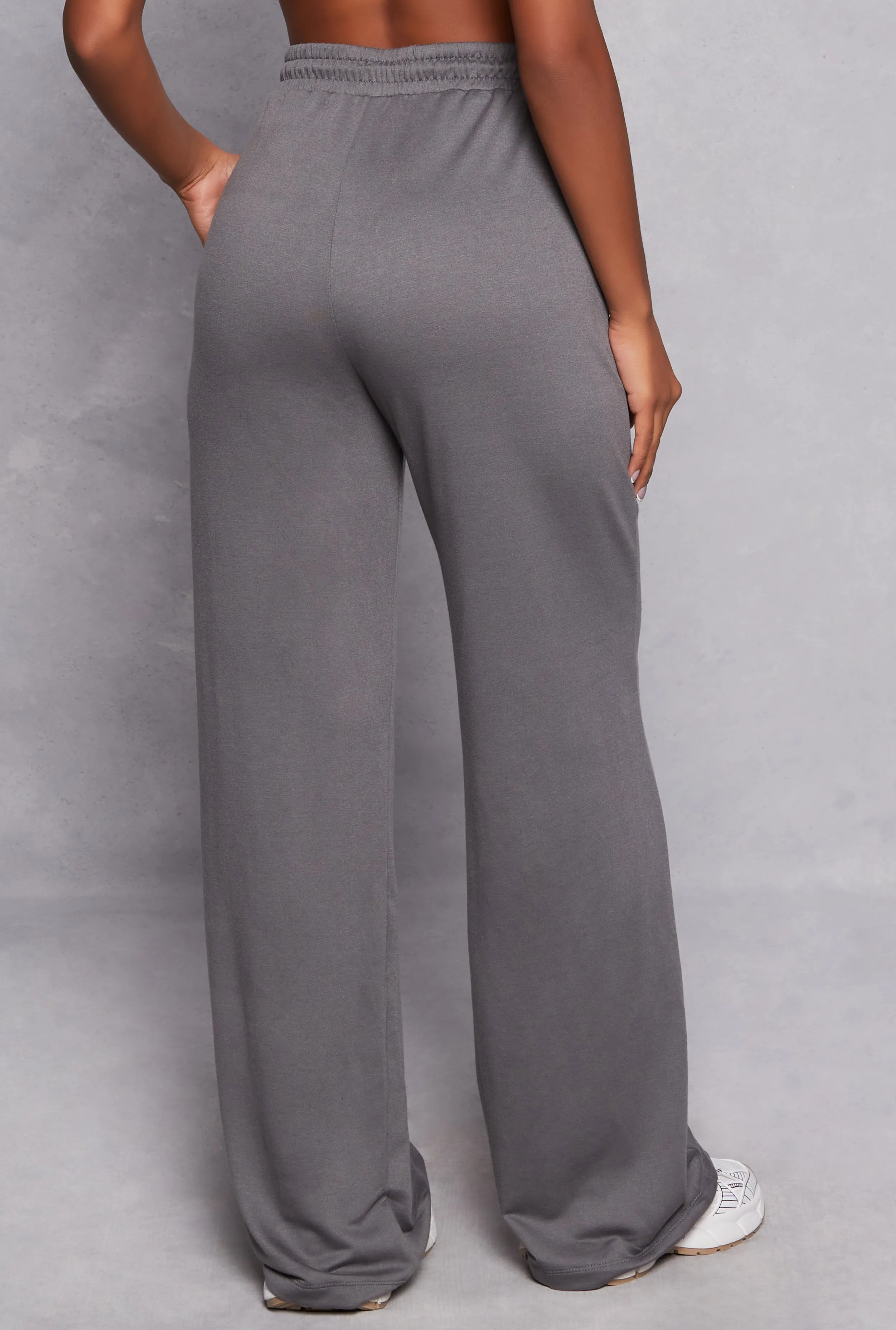 High Waist Drawstring Wide Leg Sweatpants sold by Rainbow product image thumbnail 3