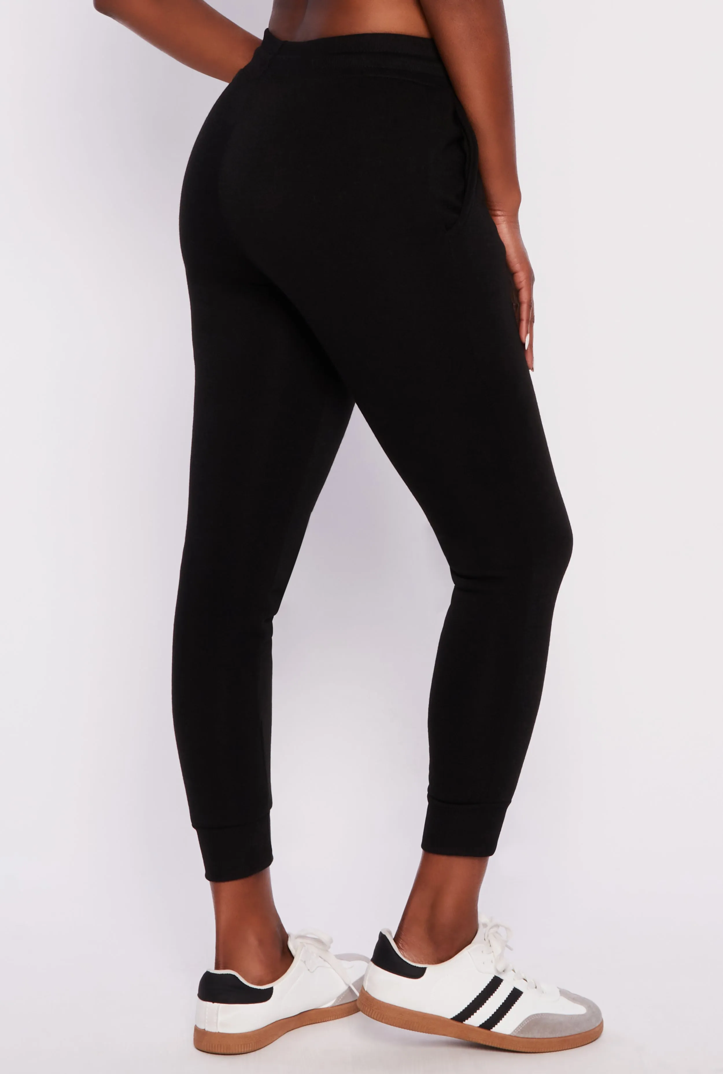 Fleece Smiley Graphic Drawstring Joggers sold by Rainbow product image thumbnail 3