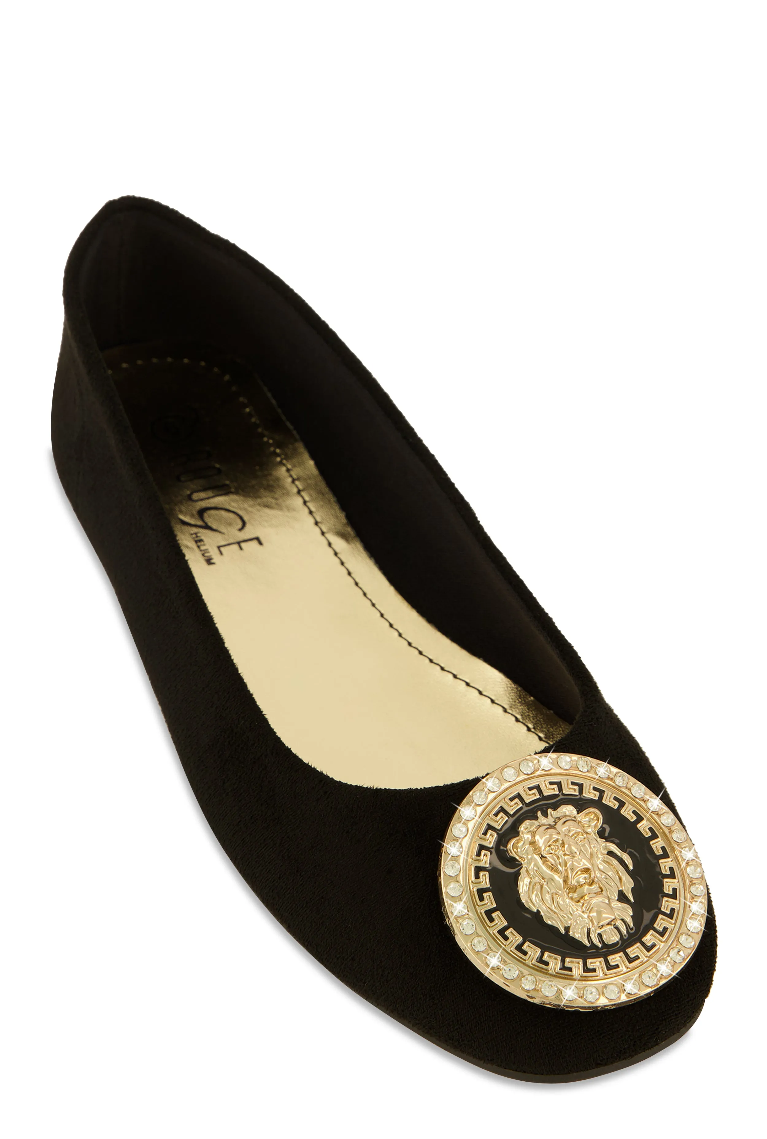 Rhinestone Lion Pendant Ballet Flats sold by Rainbow