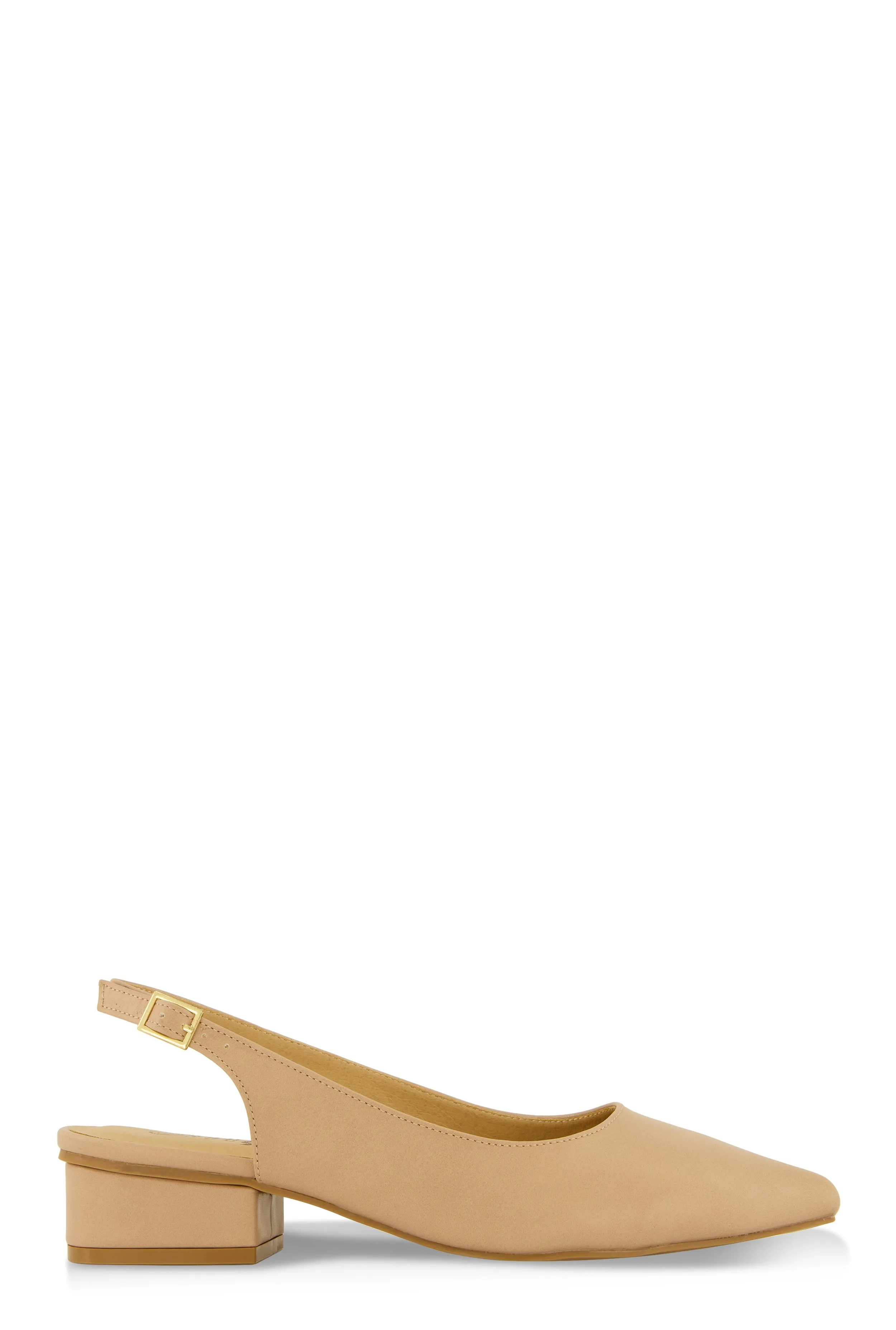 Pointed Toe Buckle Slingback Pumps sold by Rainbow product image thumbnail 2