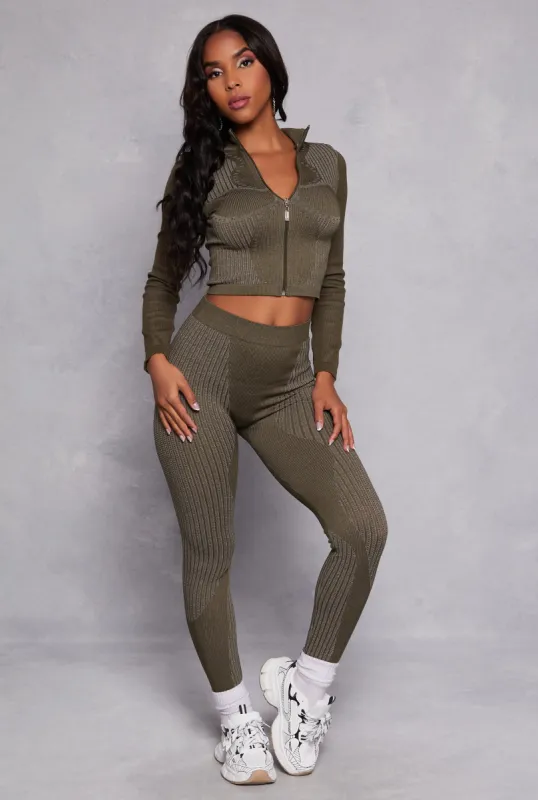 Seamless Laser Cut Detail Leggings sold by Rainbow