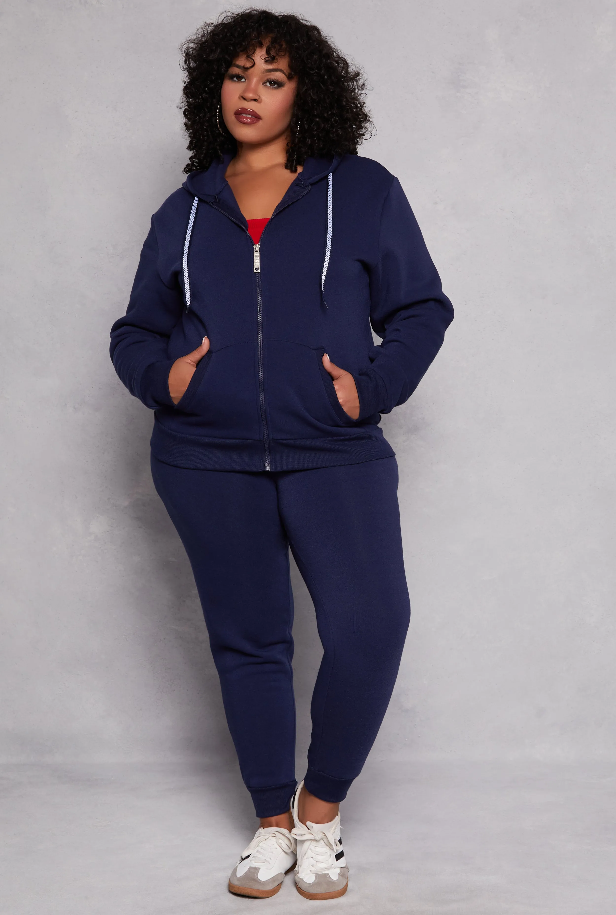 Plus Size Fleece High Waist Joggers sold by Rainbow