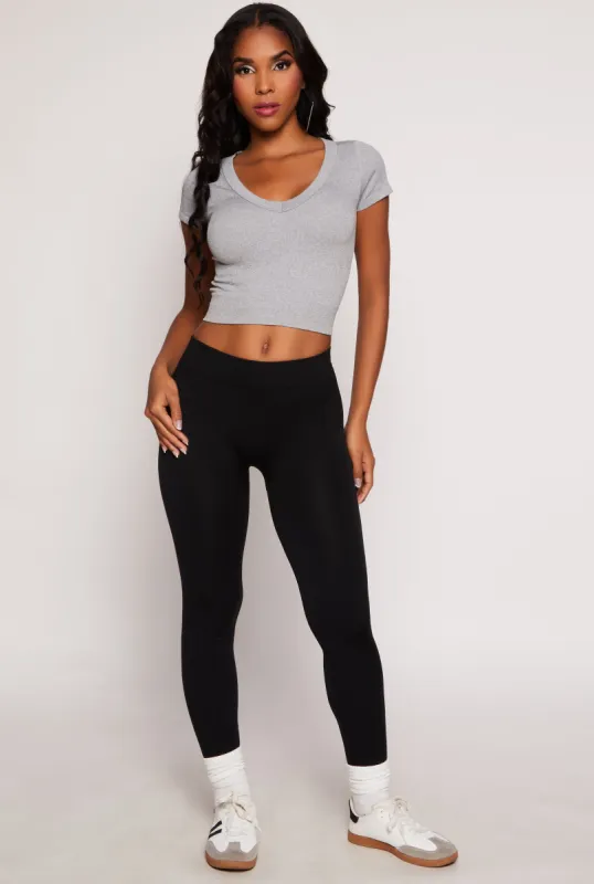 Basic Fleece Lined Leggings sold by Rainbow