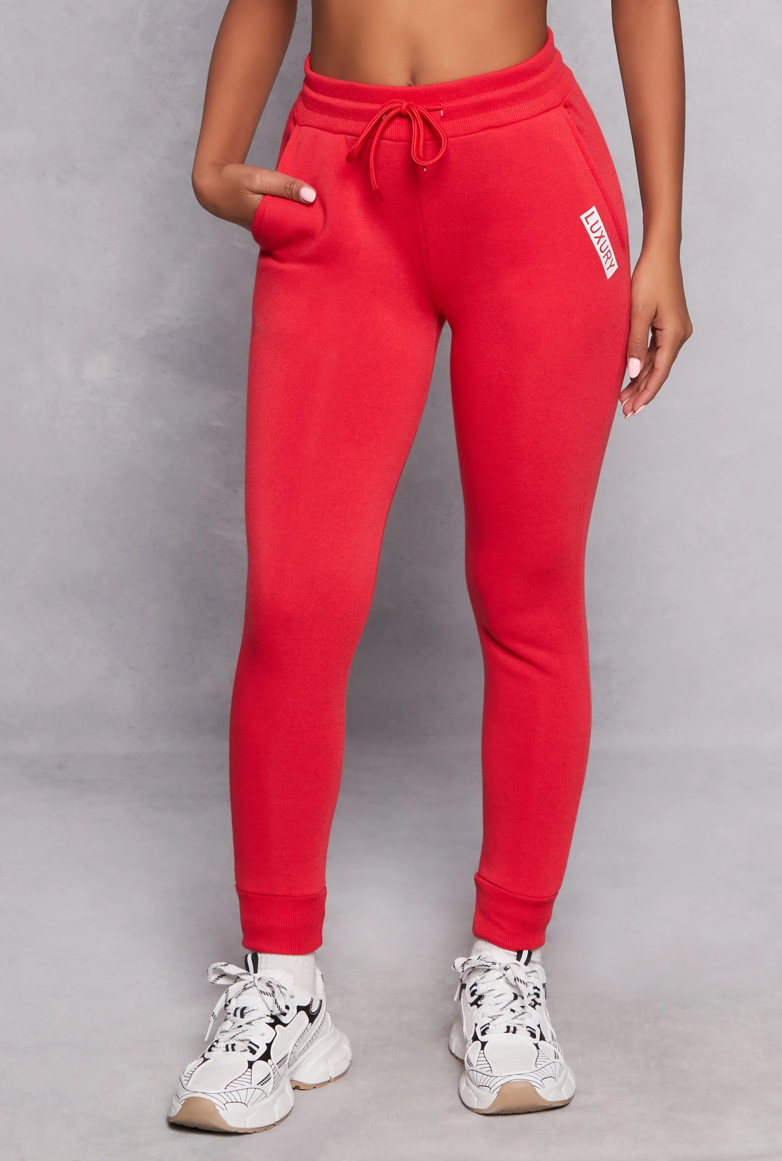 Fleece Luxury Graphic Drawstring Joggers sold by Rainbow product image thumbnail 2