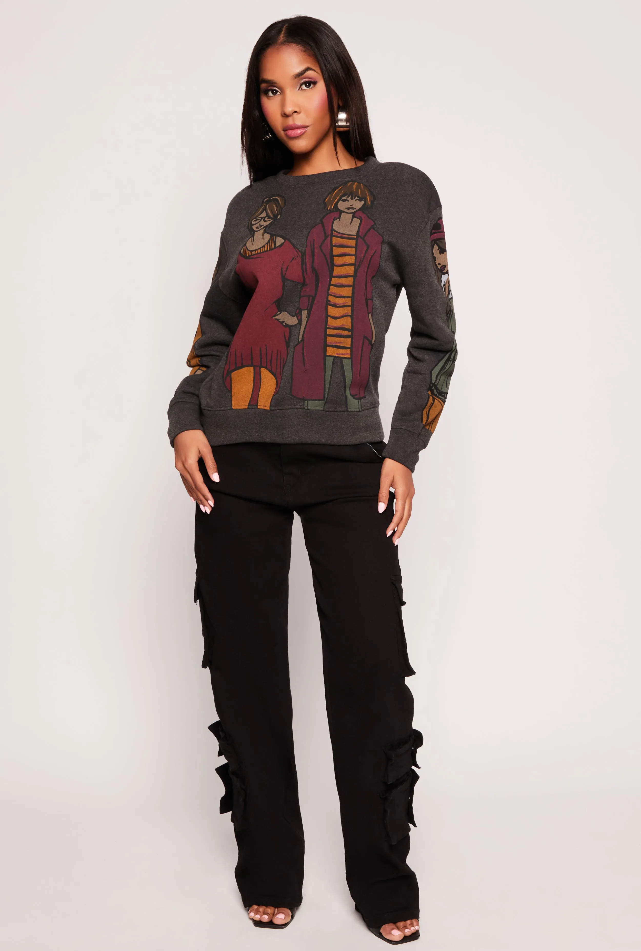 Graphic Crew Neck Sweatshirt sold by Rainbow product image thumbnail 2