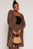 Plus Size Velvet Burnout Greek Key Duster sold by Rainbow