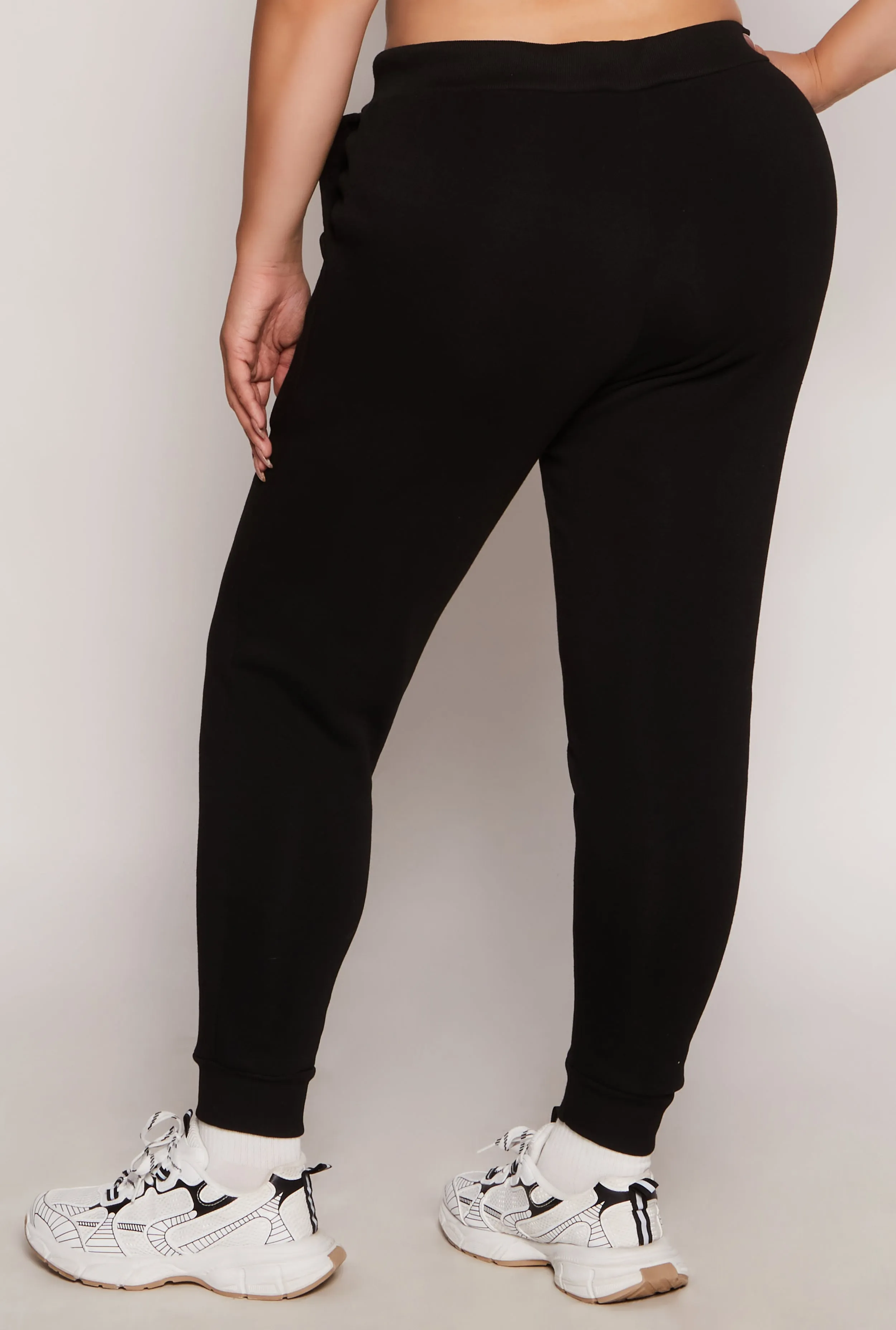 Plus Size Fleece High Waist Joggers sold by Rainbow product image thumbnail 3