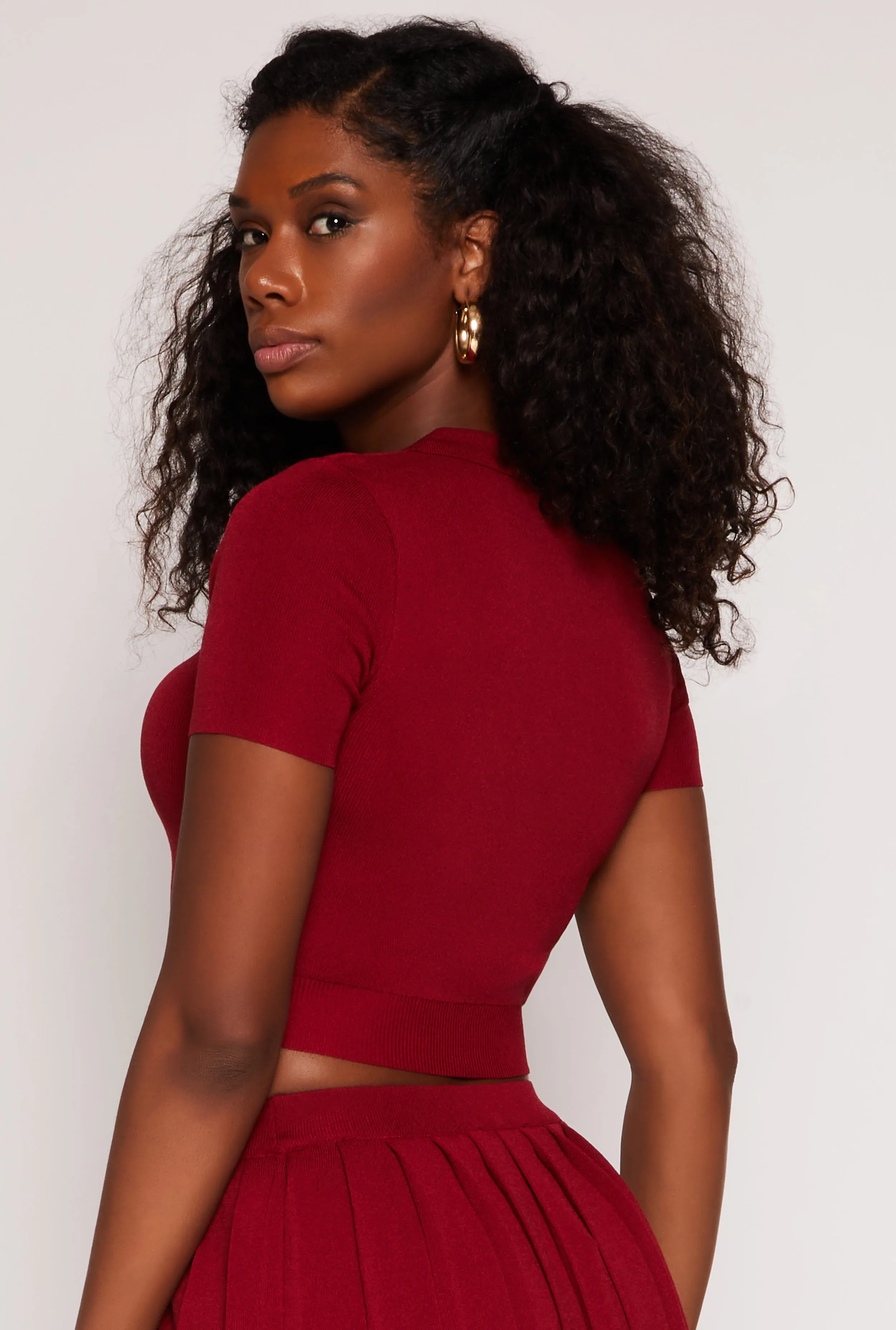 Cropped Short Sleeve Polo Shirt sold by Rainbow product image thumbnail 3