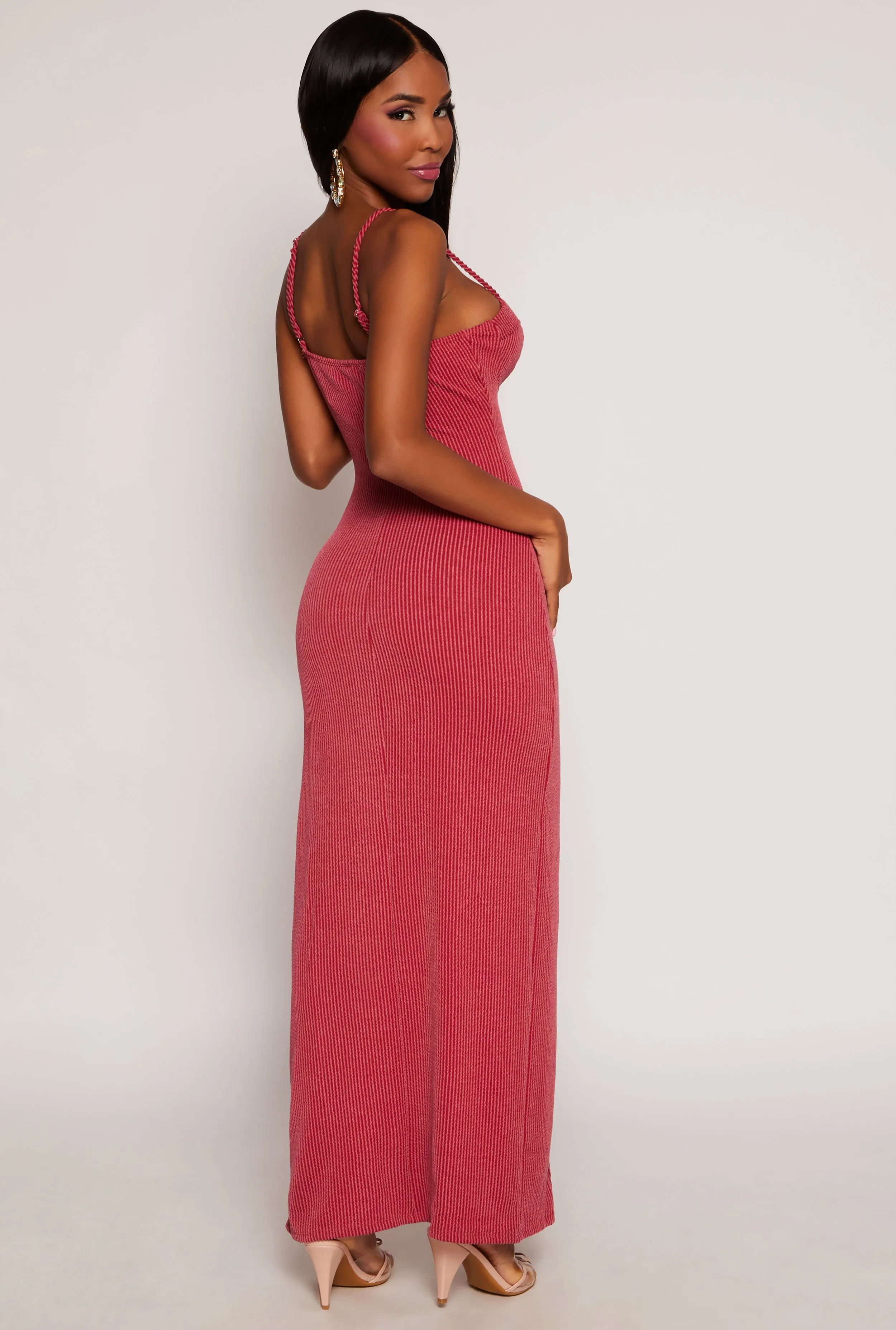 Shadow Striped Bustier Maxi Dress sold by Rainbow product image thumbnail 3