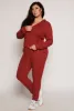 Plus Size Daisy Brushed Knit Zip Front Hoodie sold by Rainbow