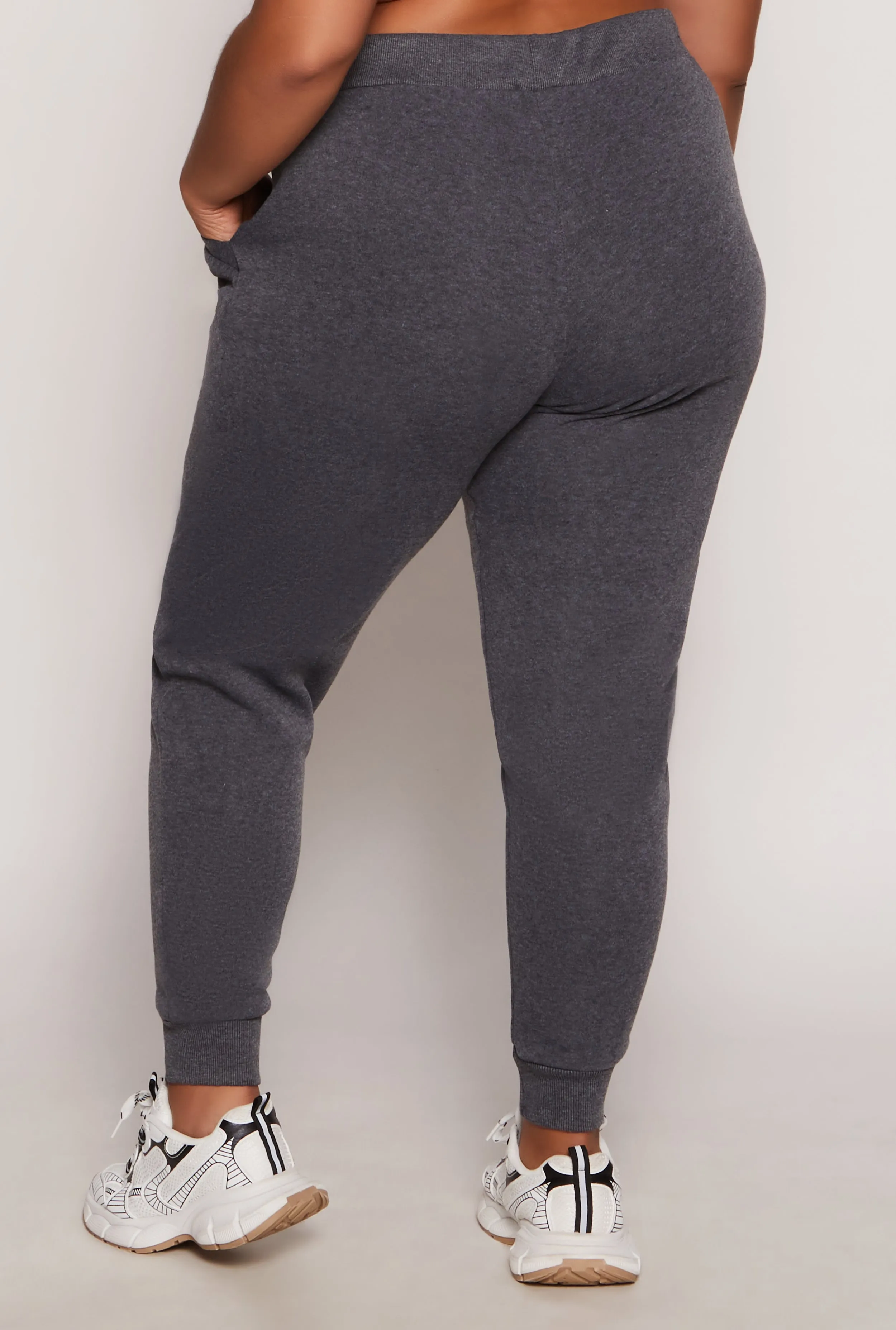 Plus Size Fleece High Waist Joggers sold by Rainbow product image thumbnail 3