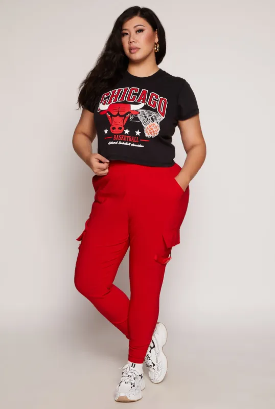 Plus Size Release Buckle Cargo Joggers sold by Rainbow