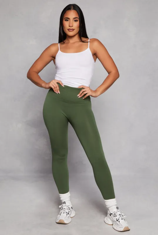 Fleece Lined High Waist Leggings sold by Rainbow