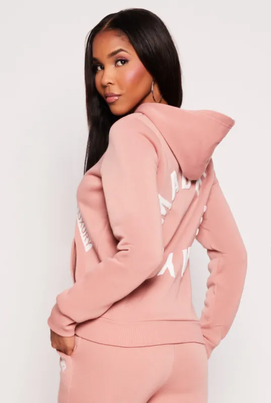 Made In NYC Graphic Back Hooded Sweatshirt sold by Rainbow