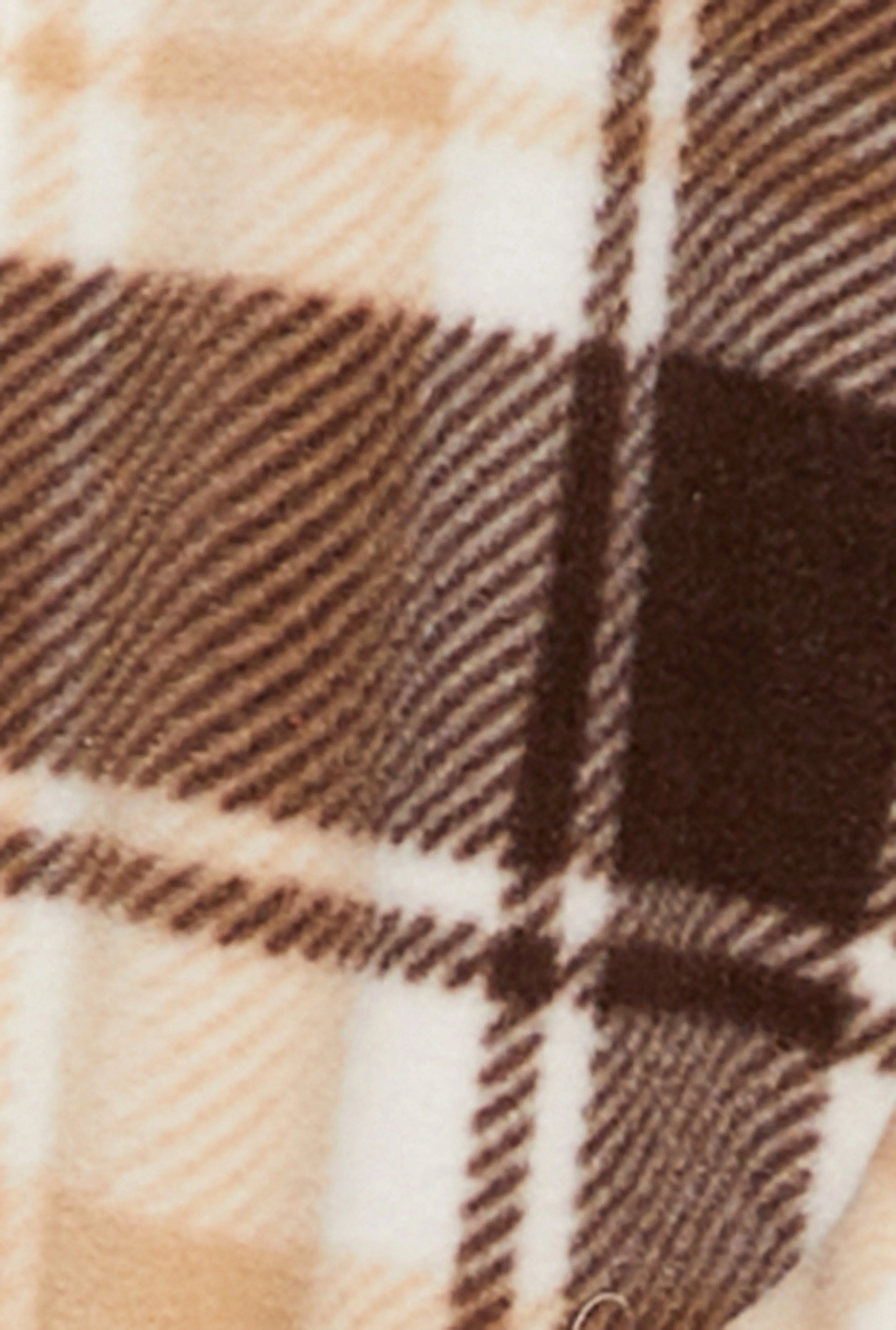 Plus Size Plaid Fleece Long Shacket sold by Rainbow product image thumbnail 4