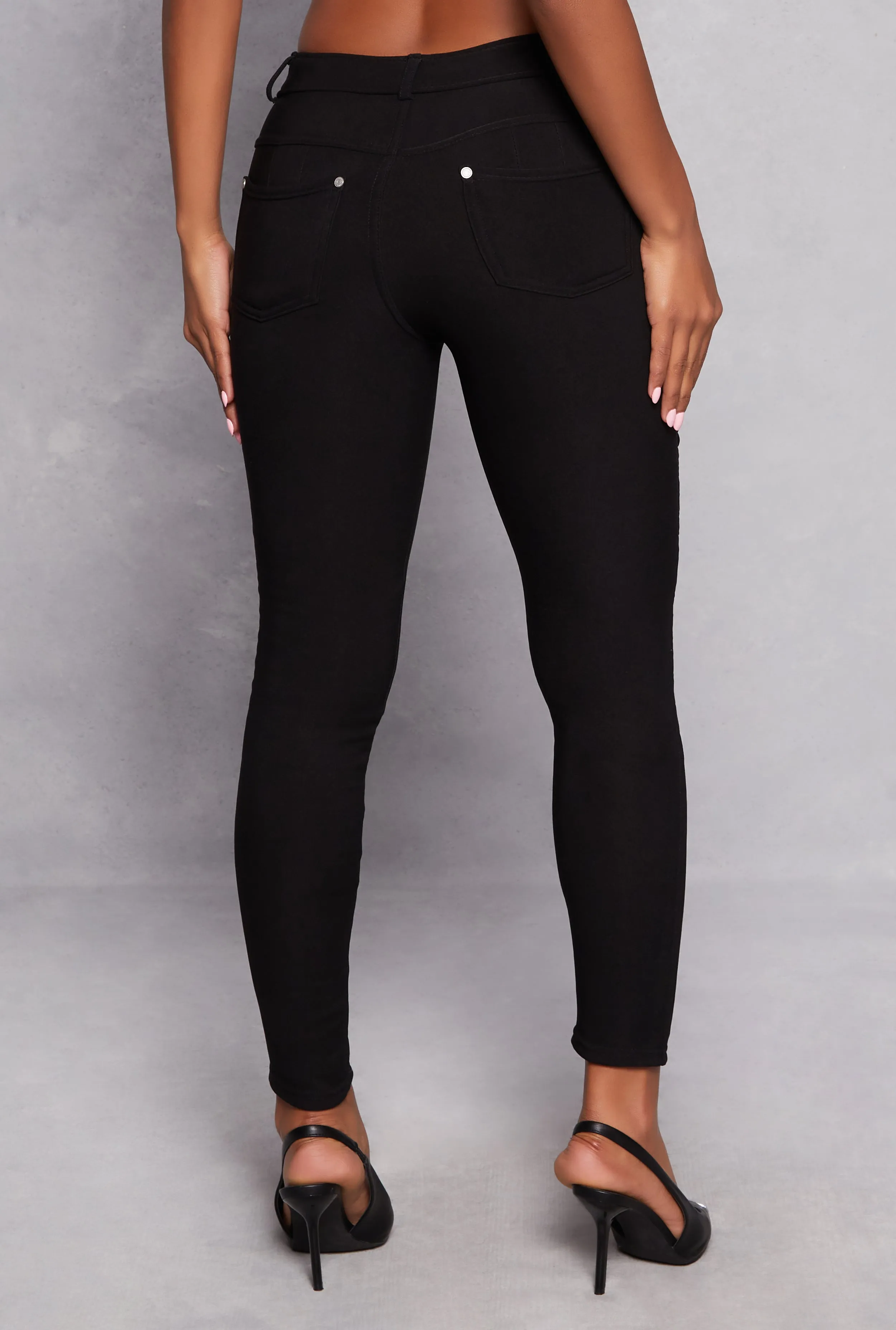 Faux Fur Lined Skinny Leg Pants sold by Rainbow product image thumbnail 3