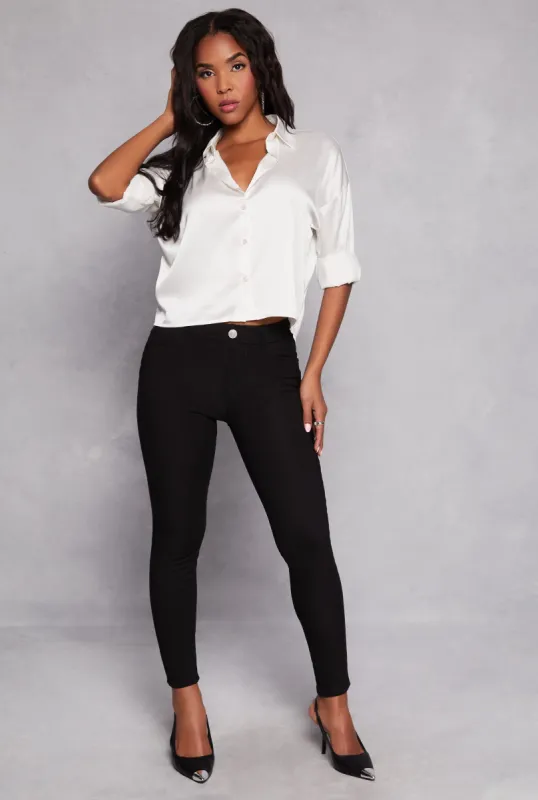 Faux Fur Lined Skinny Leg Pants sold by Rainbow