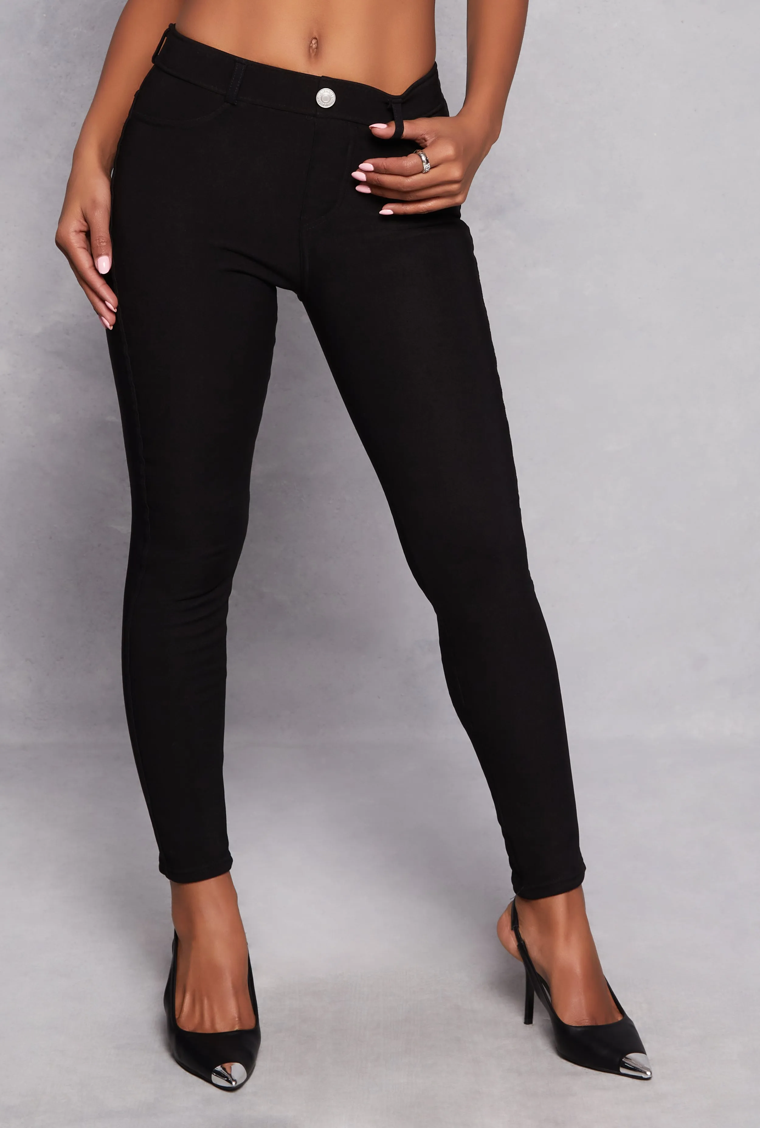 Faux Fur Lined Skinny Leg Pants sold by Rainbow product image thumbnail 2