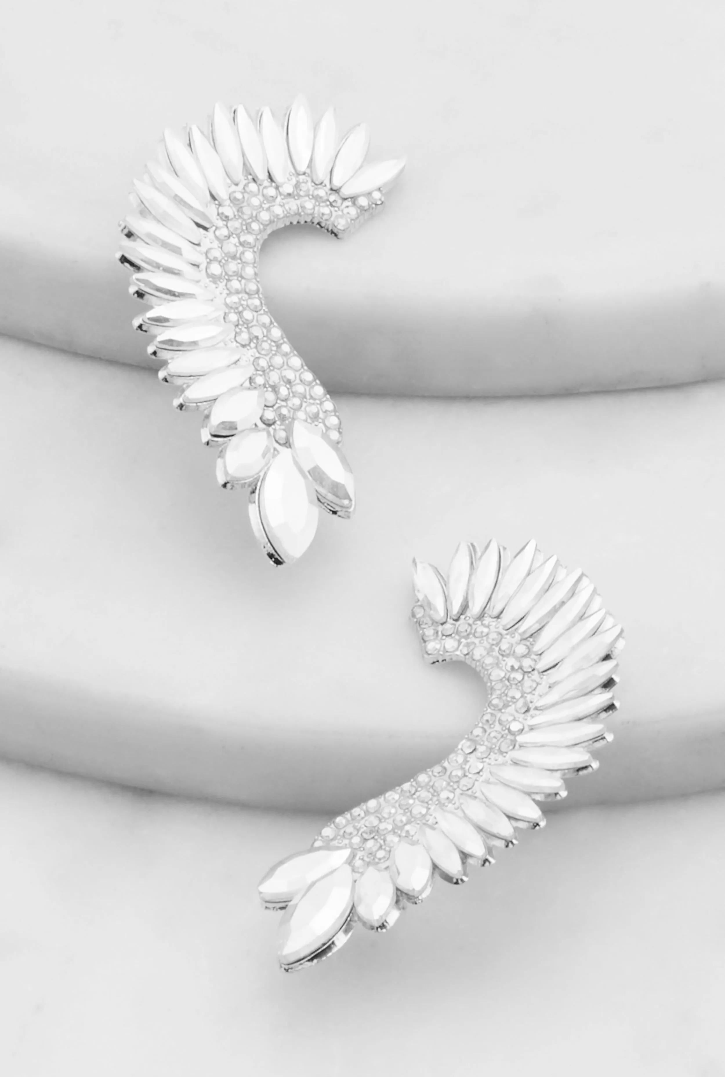Rhinestone Climber Earrings sold by Rainbow product image thumbnail 2