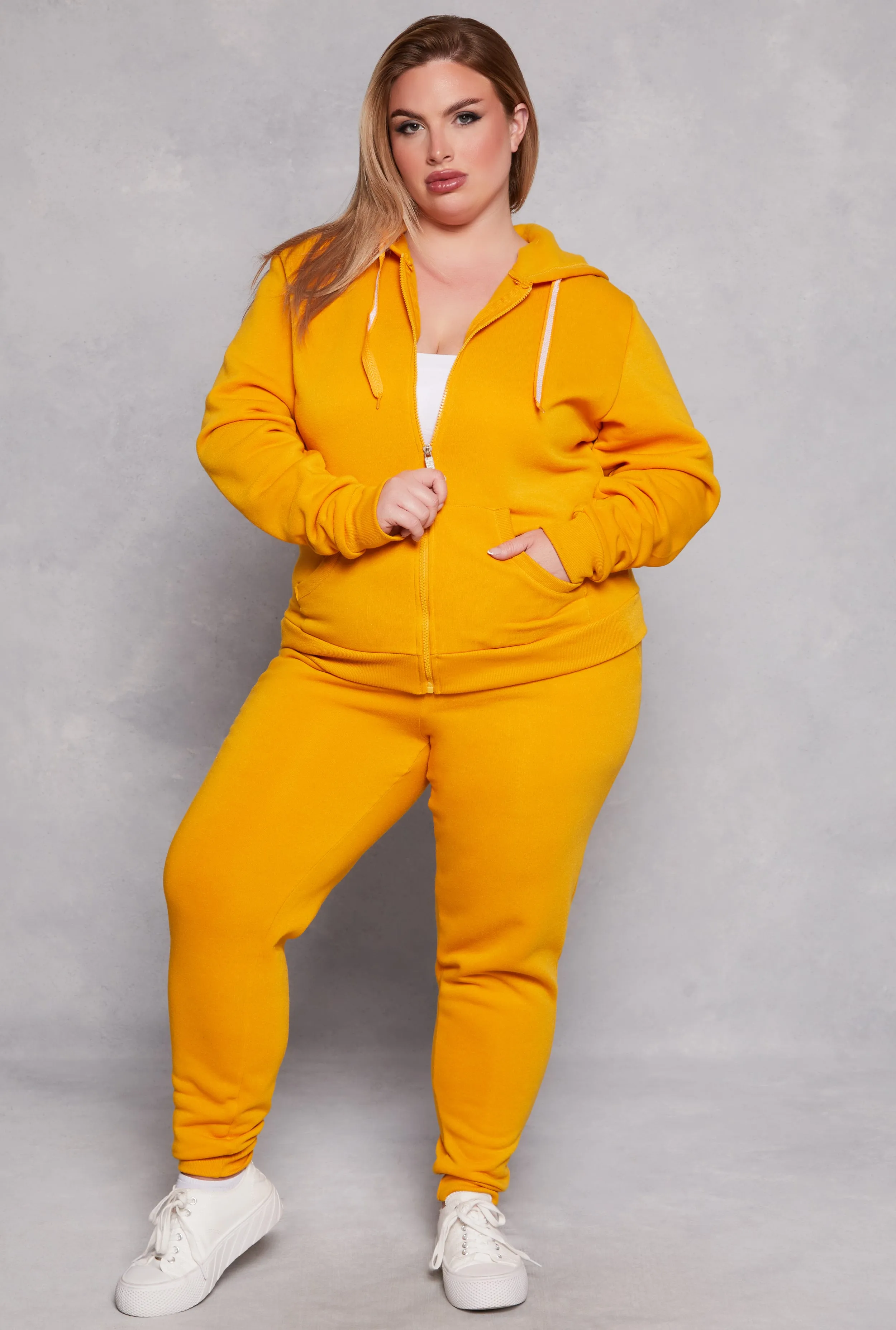 Plus Size Fleece High Waist Joggers sold by Rainbow