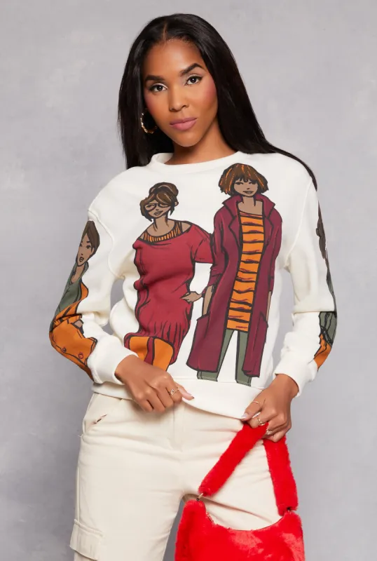 Graphic Crew Neck Sweatshirt sold by Rainbow