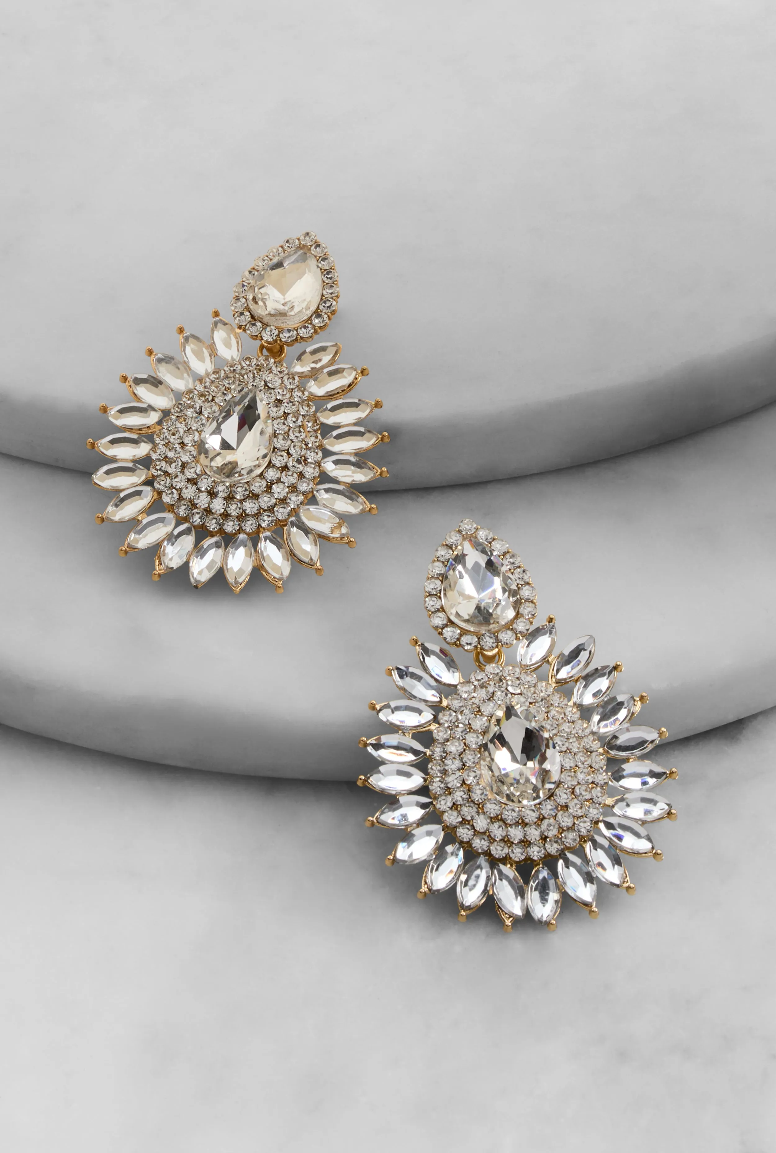 Cubic Zirconia Chandelier Drop Earrings sold by Rainbow product image thumbnail 2