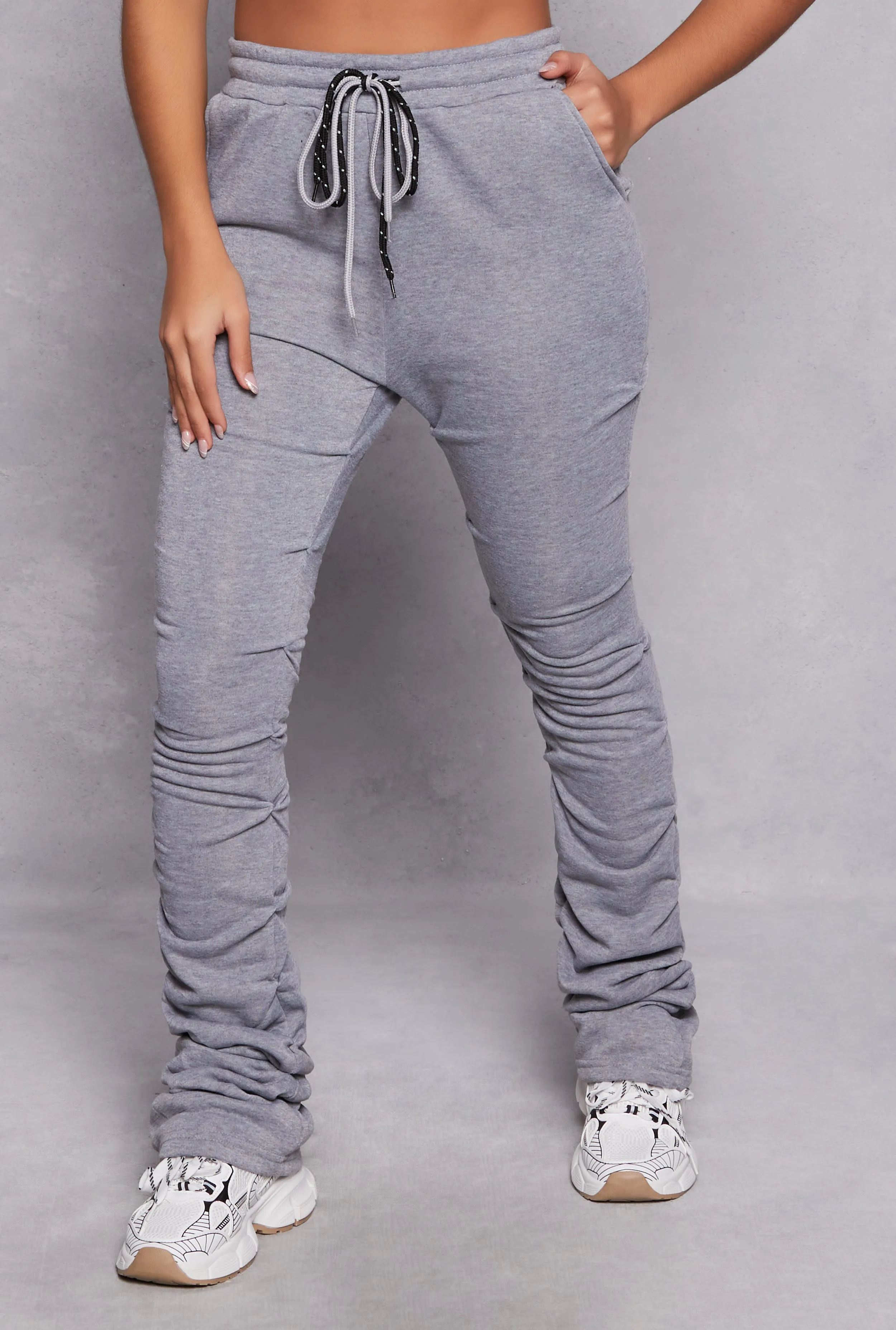 Double Drawstring Stacked Sweatpants sold by Rainbow product image thumbnail 2