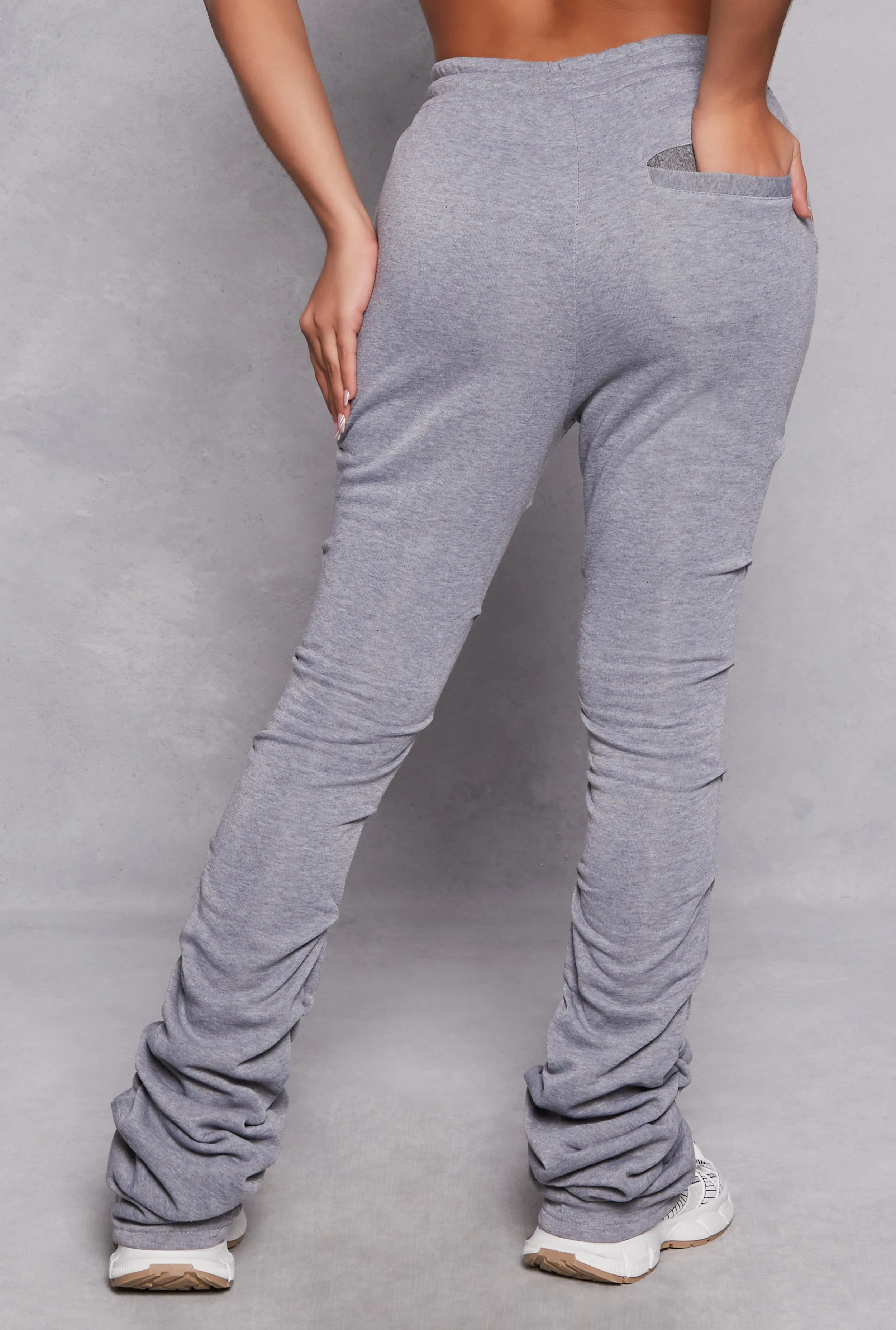 Double Drawstring Stacked Sweatpants sold by Rainbow product image thumbnail 3