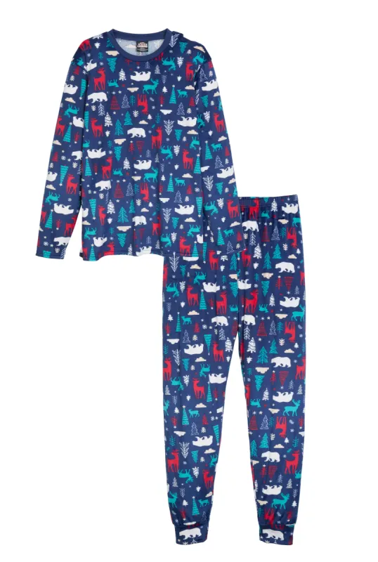 Mens Matching Printed Snug Fit Family Pajamas sold by Rainbow