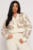 Daisy Tufted Knit Cropped Cardigan sold by Rainbow