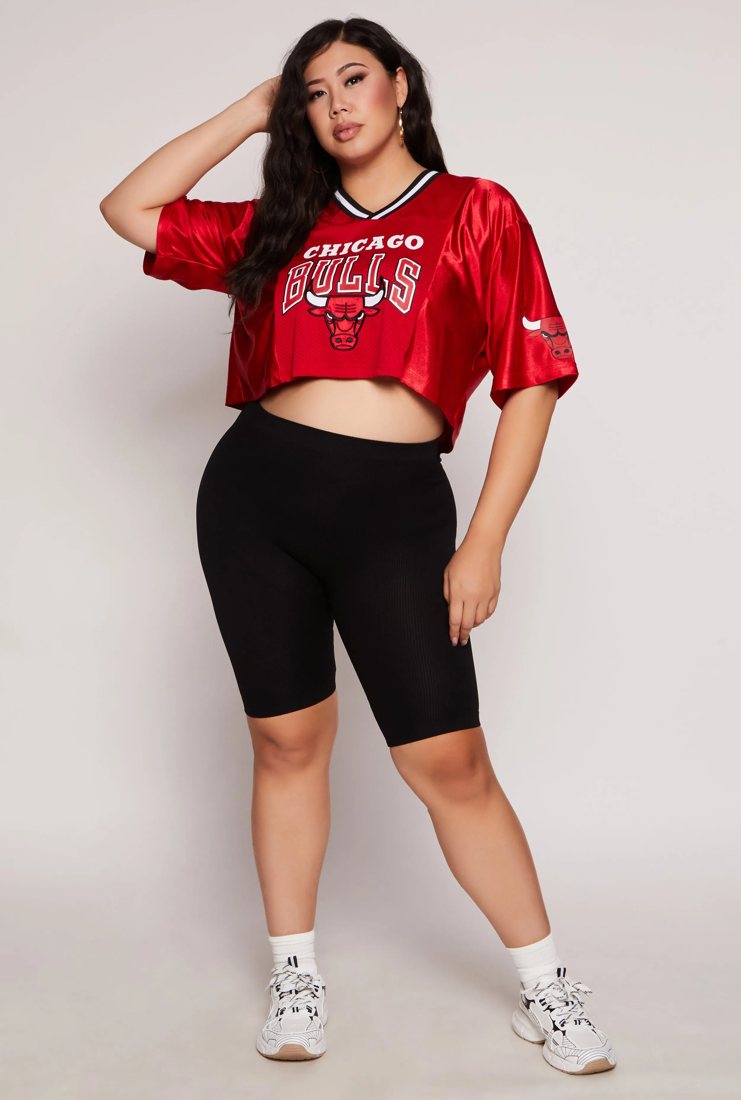 Plus Size NBA Chicago Bulls Cropped Jersey sold by Rainbow product image thumbnail 2