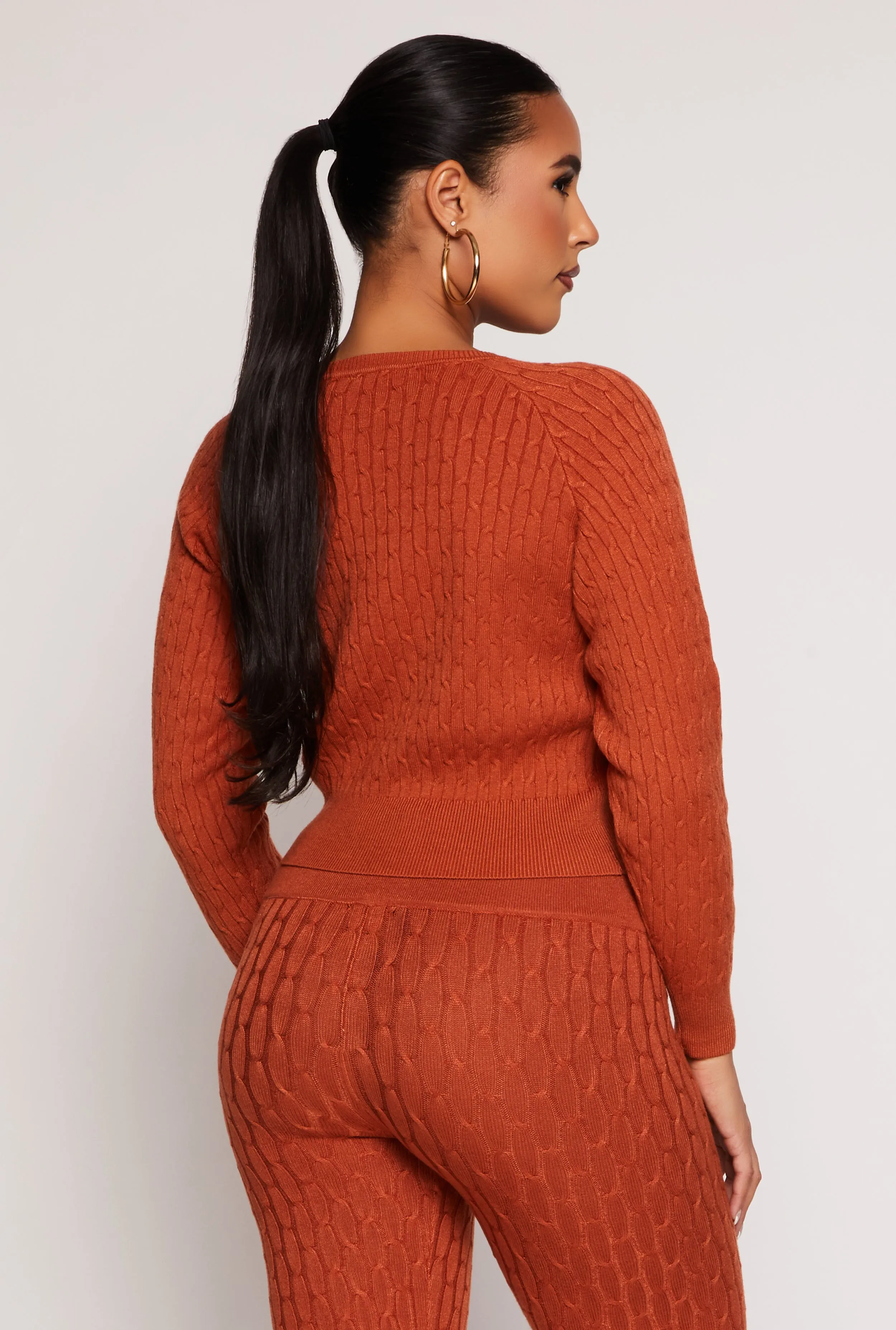 Daisy Cable Knit Cropped Sweater sold by Rainbow product image thumbnail 3