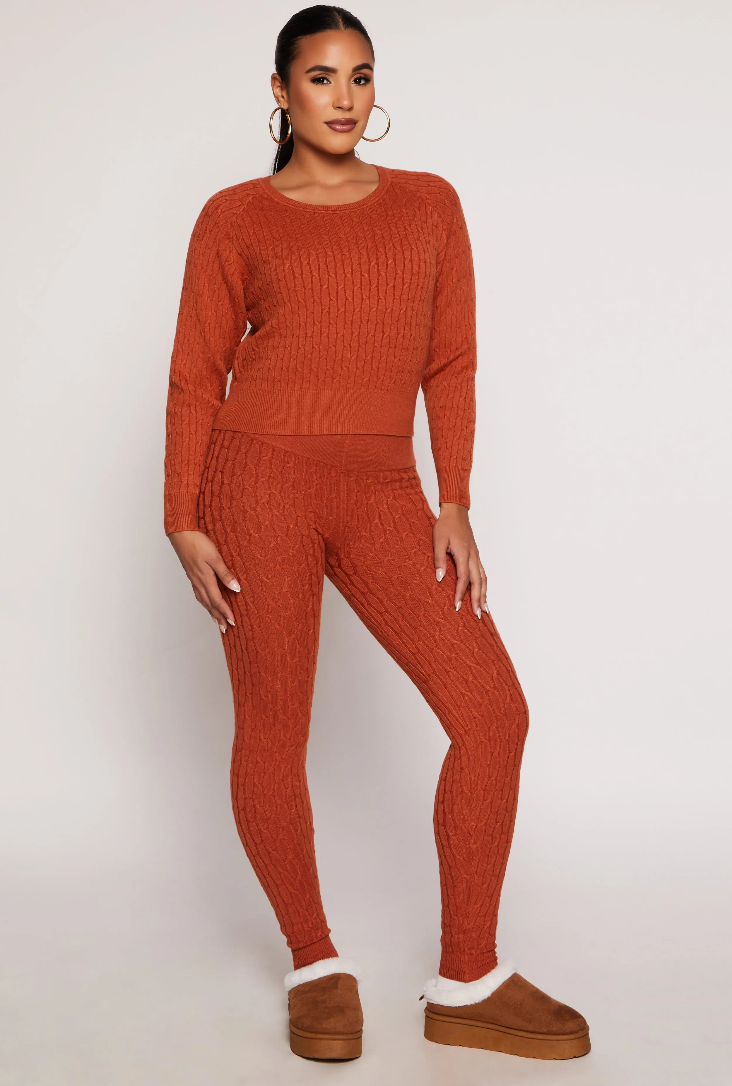 Daisy Cable Knit Cropped Sweater sold by Rainbow product image thumbnail 2