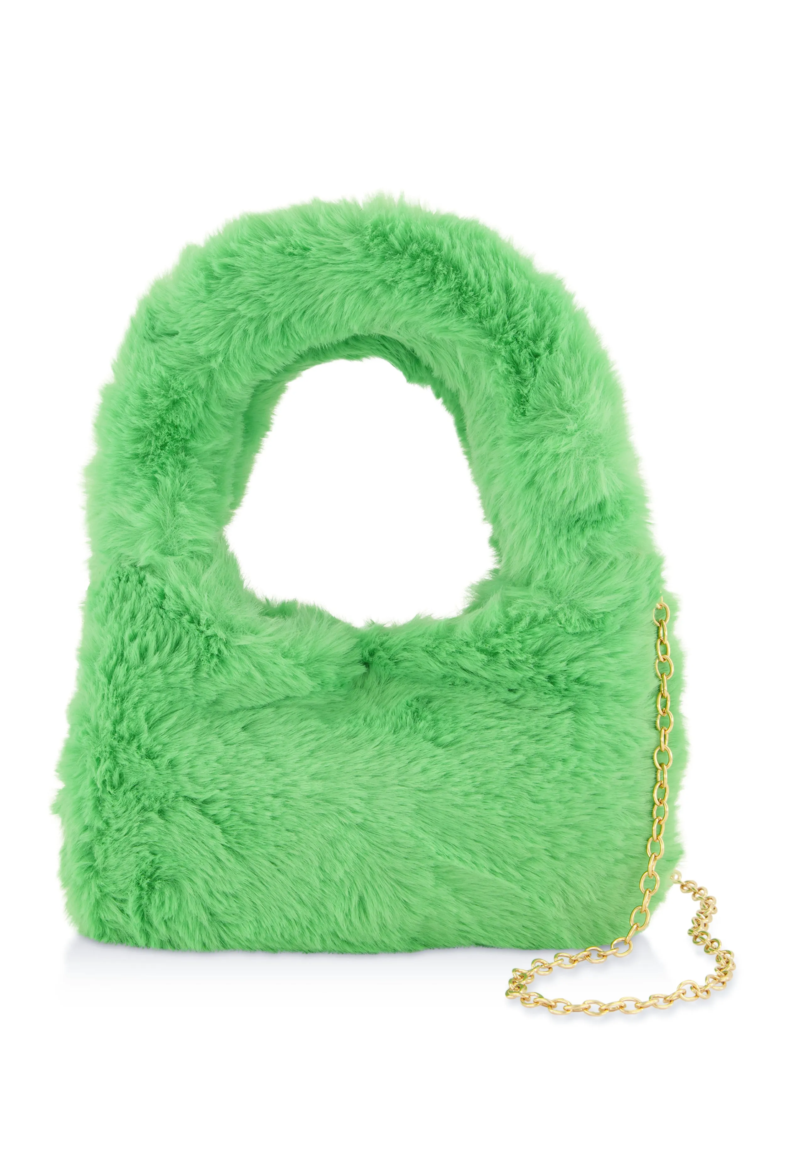Faux Fur Mini Clutch Crossbody Bag sold by Rainbow product image thumbnail 3
